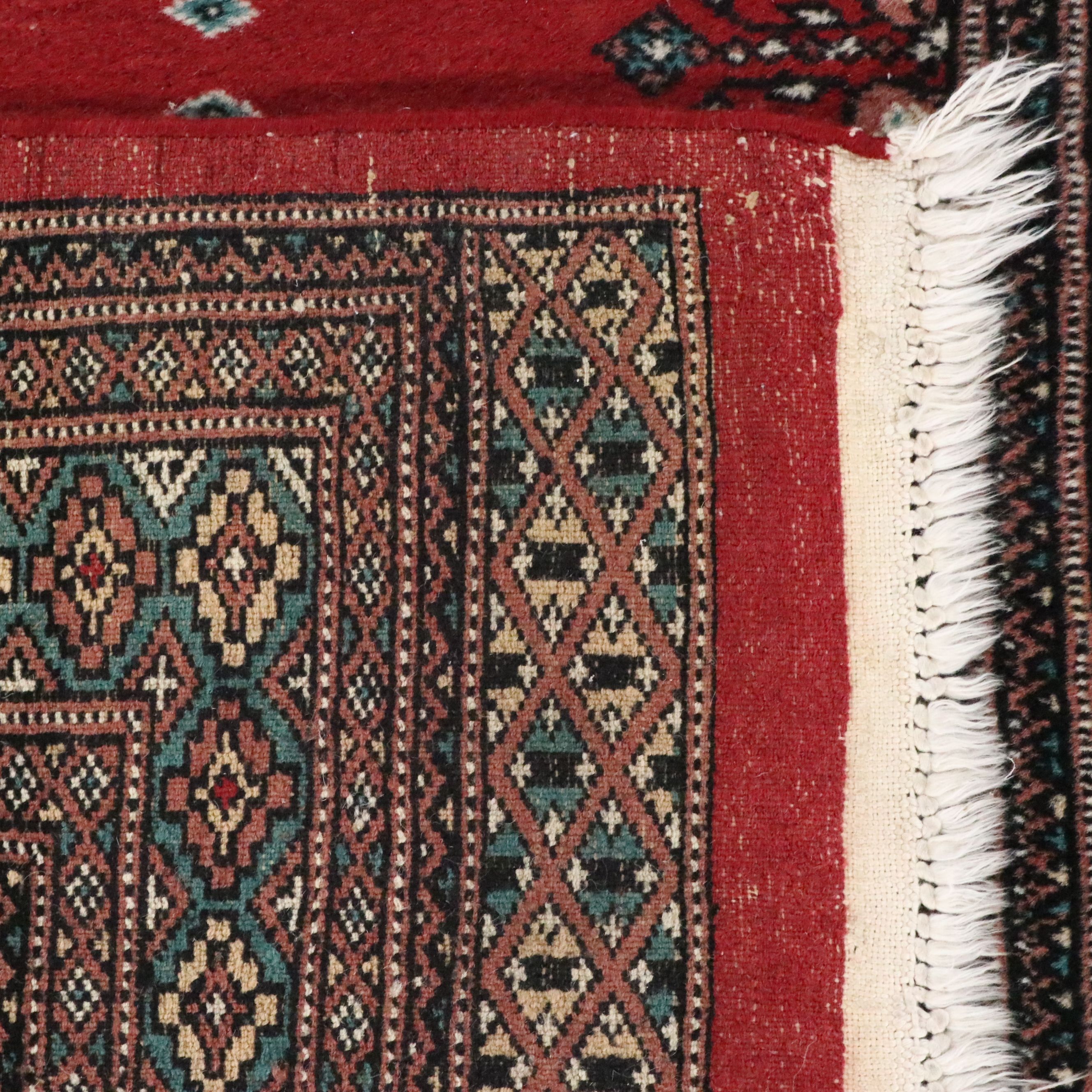 3'3 x 5' Hand-Knotted Pakistani Bokhara Accent Rug