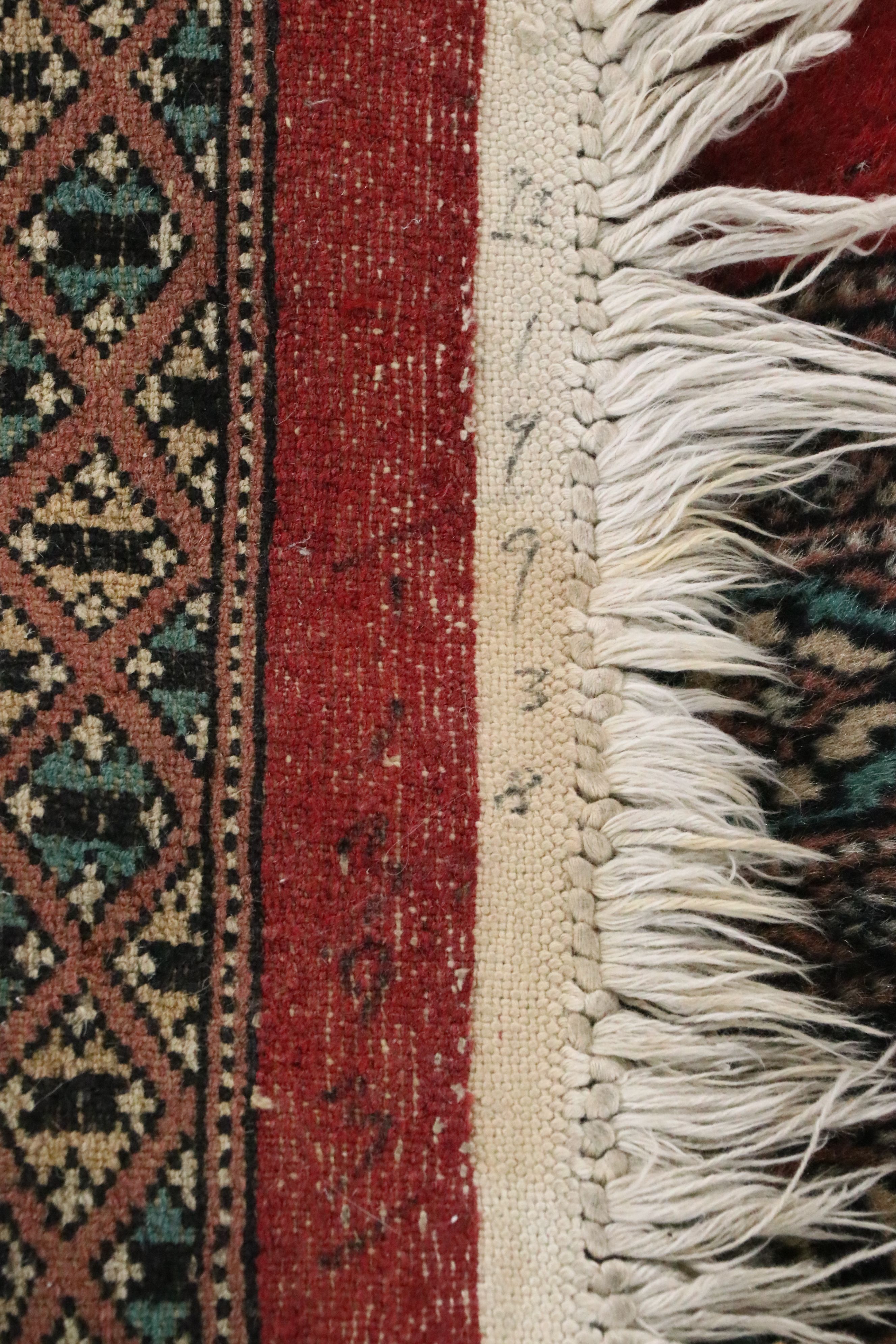 3'3 x 5' Hand-Knotted Pakistani Bokhara Accent Rug