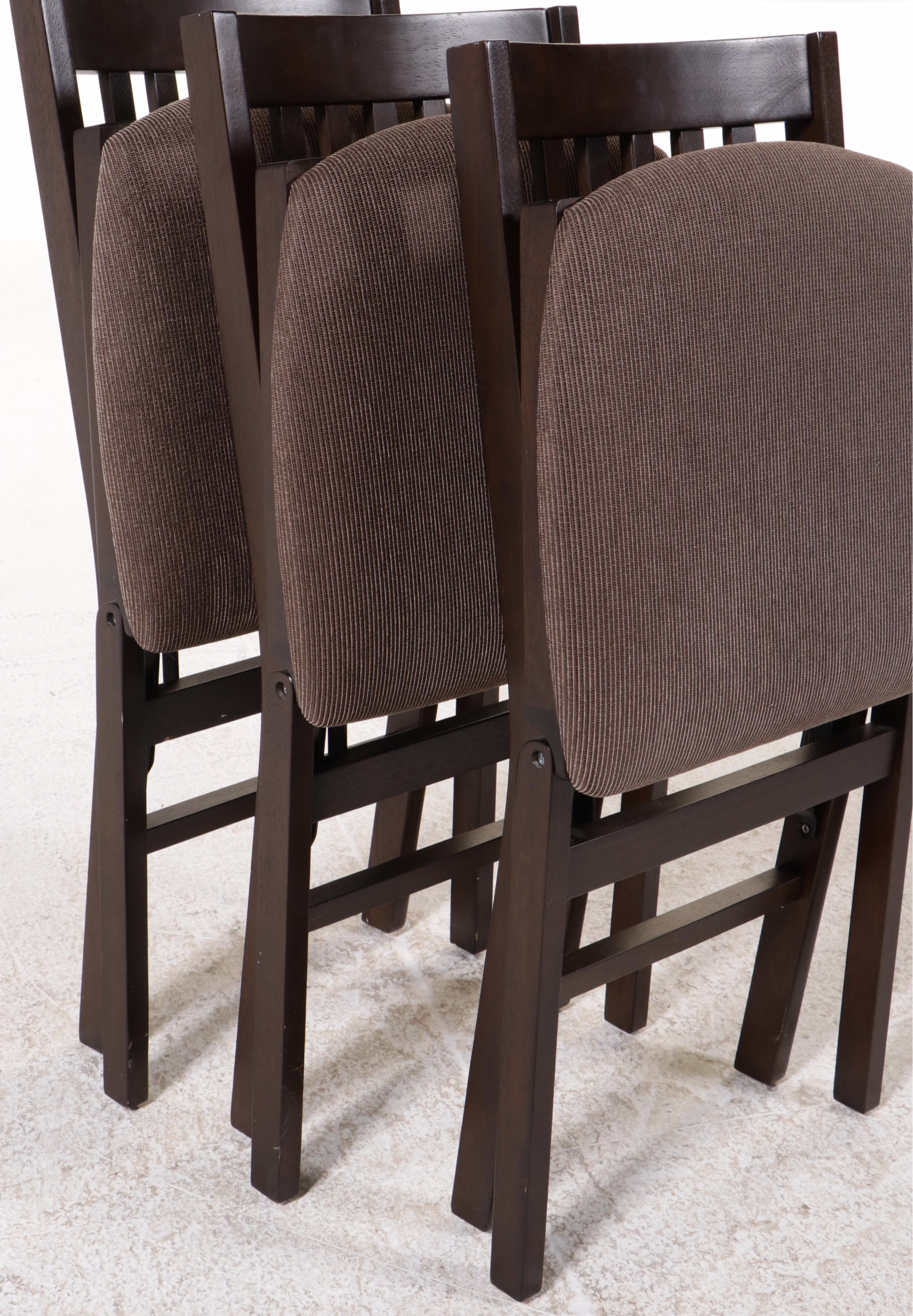 Set of Four Stakmore Folding Chairs