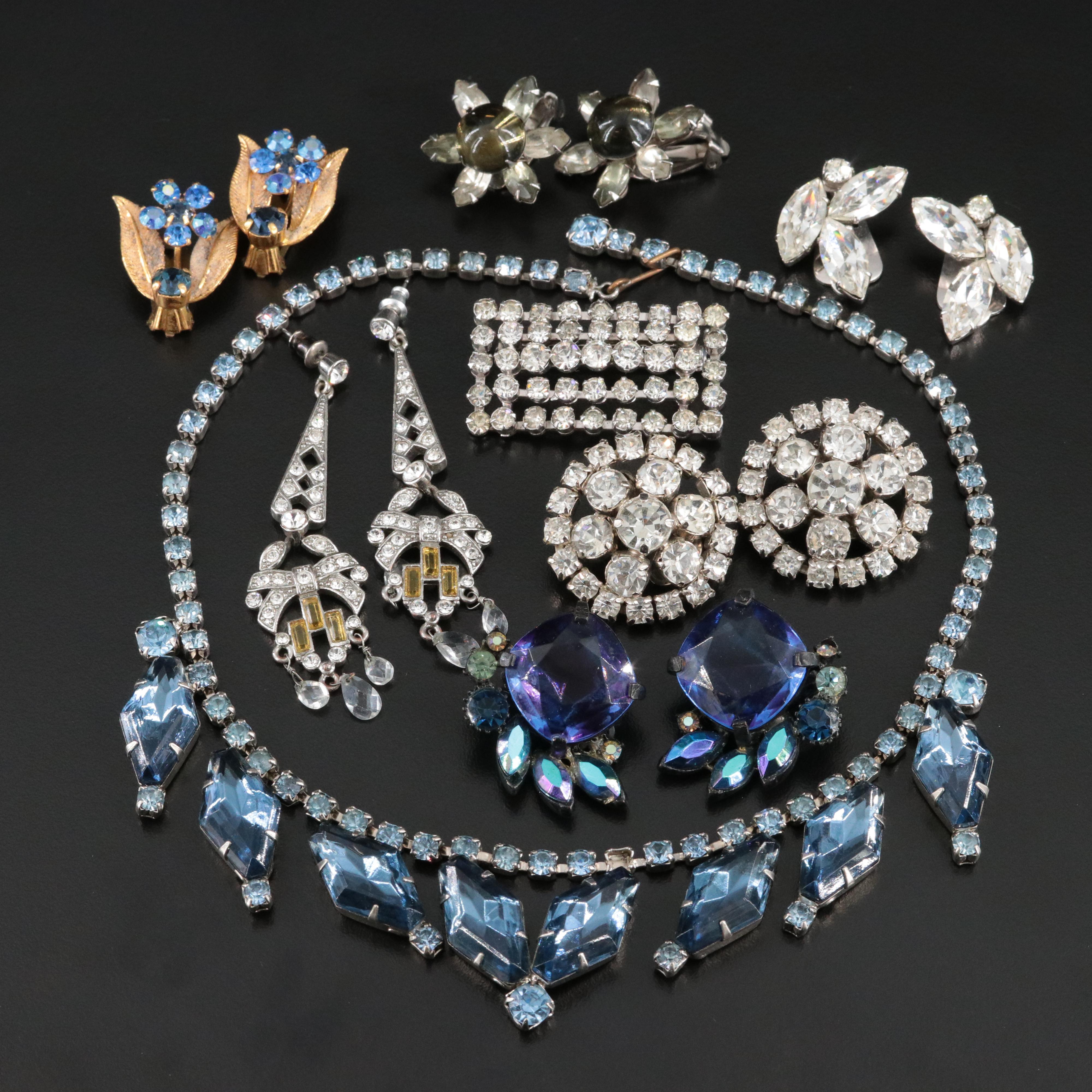 Claudette and Pendant Earrings Featured in Vintage Jewelry Collection