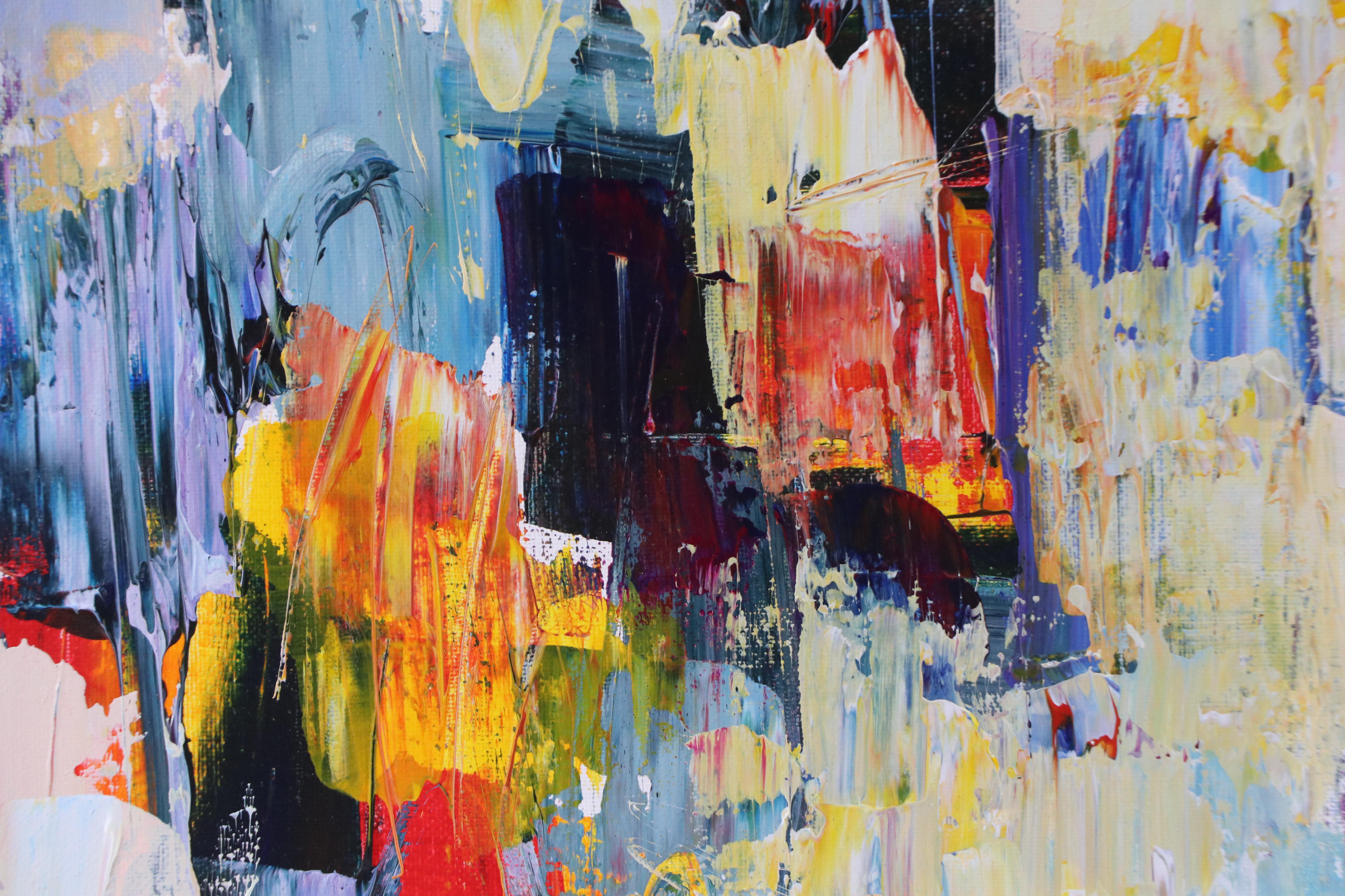 Leif Janek Abstract Acrylic Painting, 21st Century