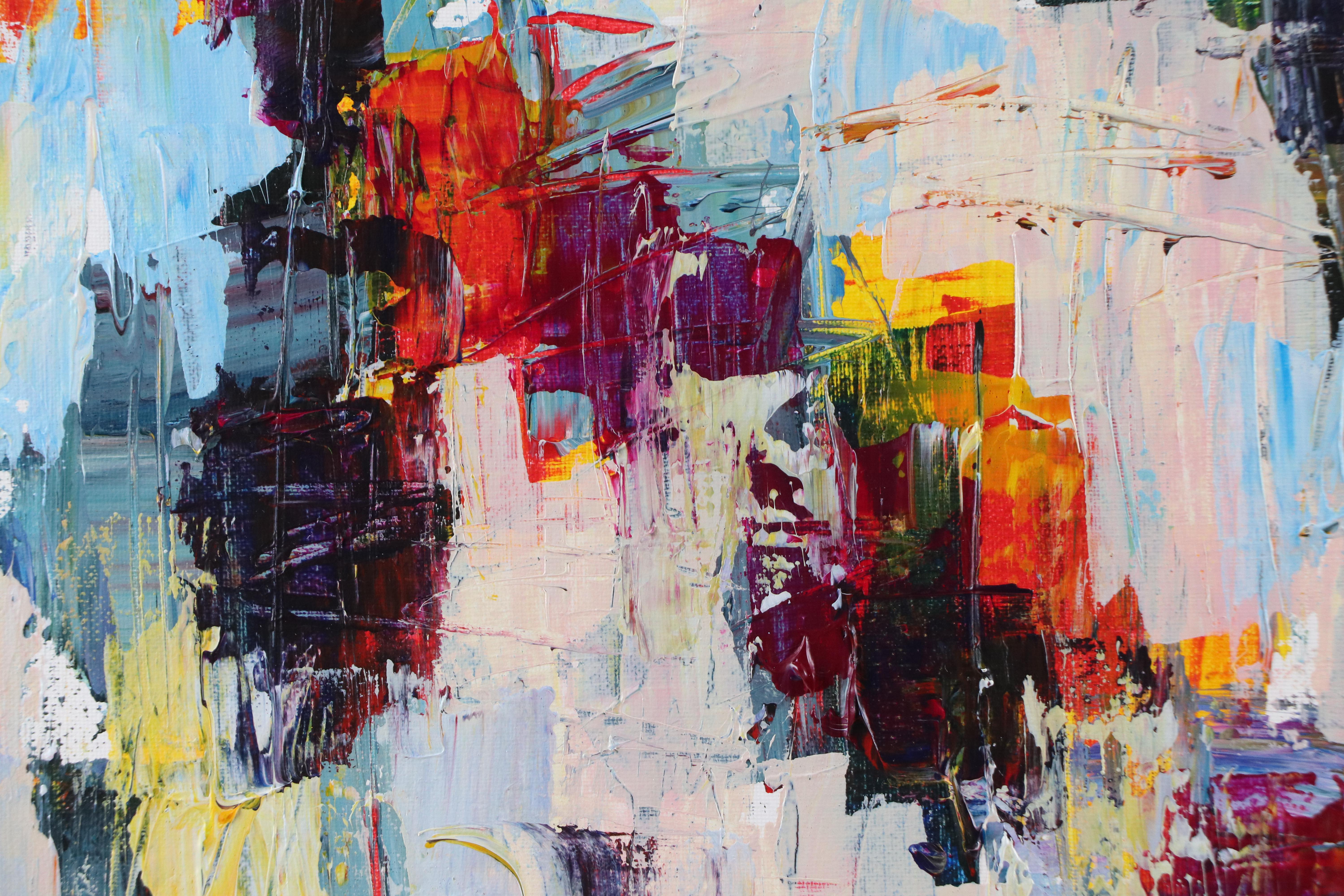 Leif Janek Abstract Acrylic Painting, 21st Century