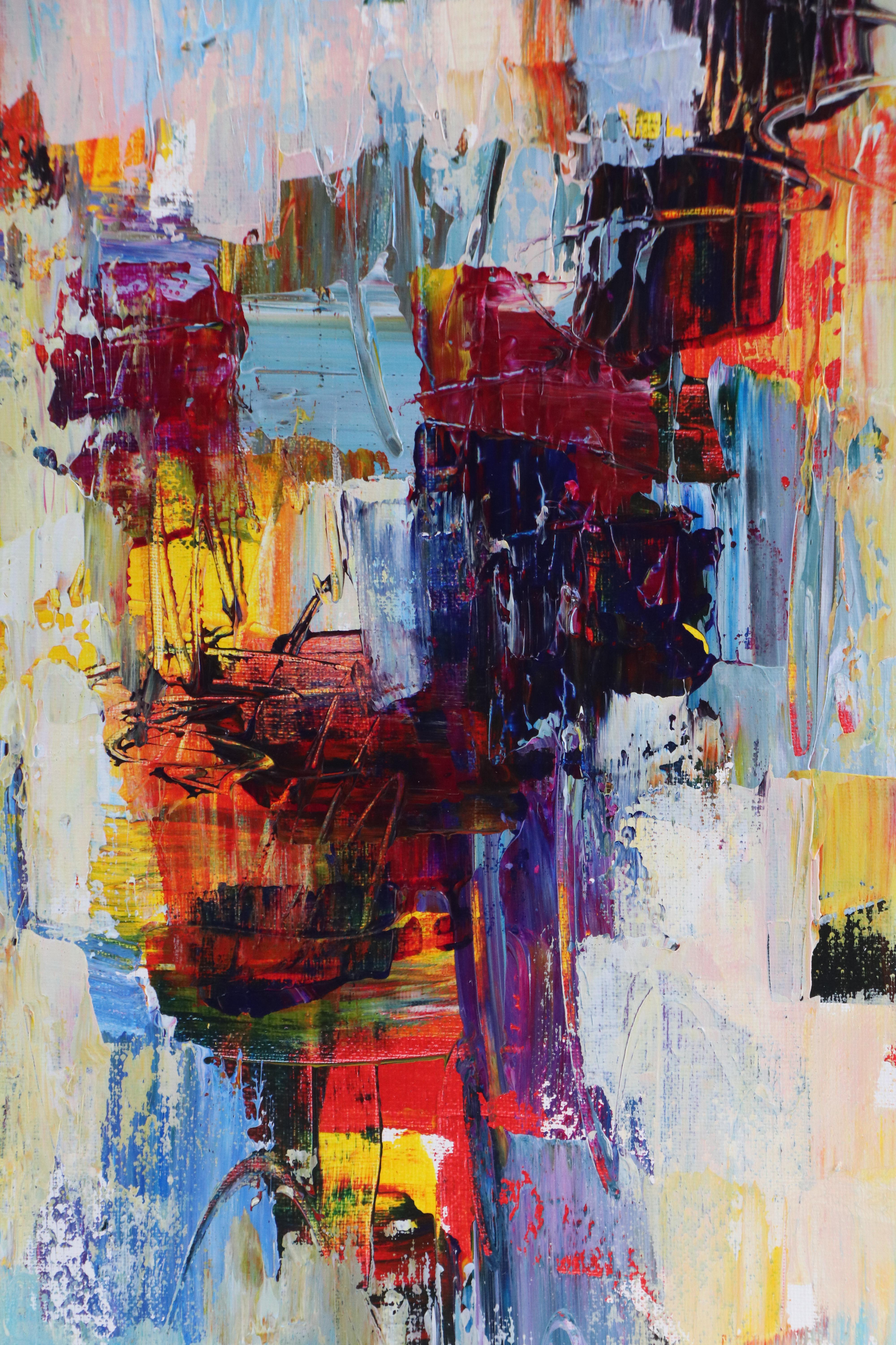 Leif Janek Abstract Acrylic Painting, 21st Century