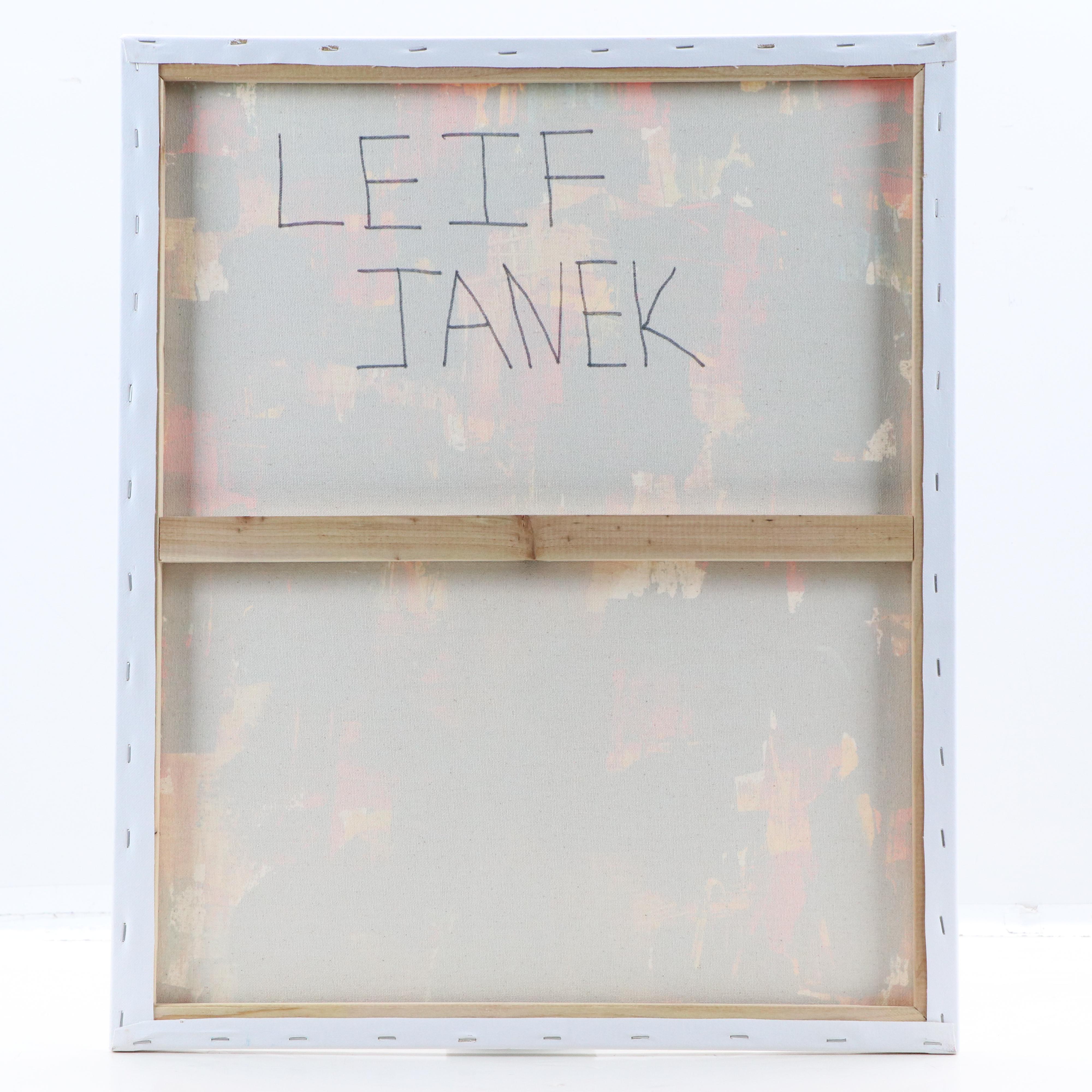 Leif Janek Abstract Acrylic Painting, 21st Century