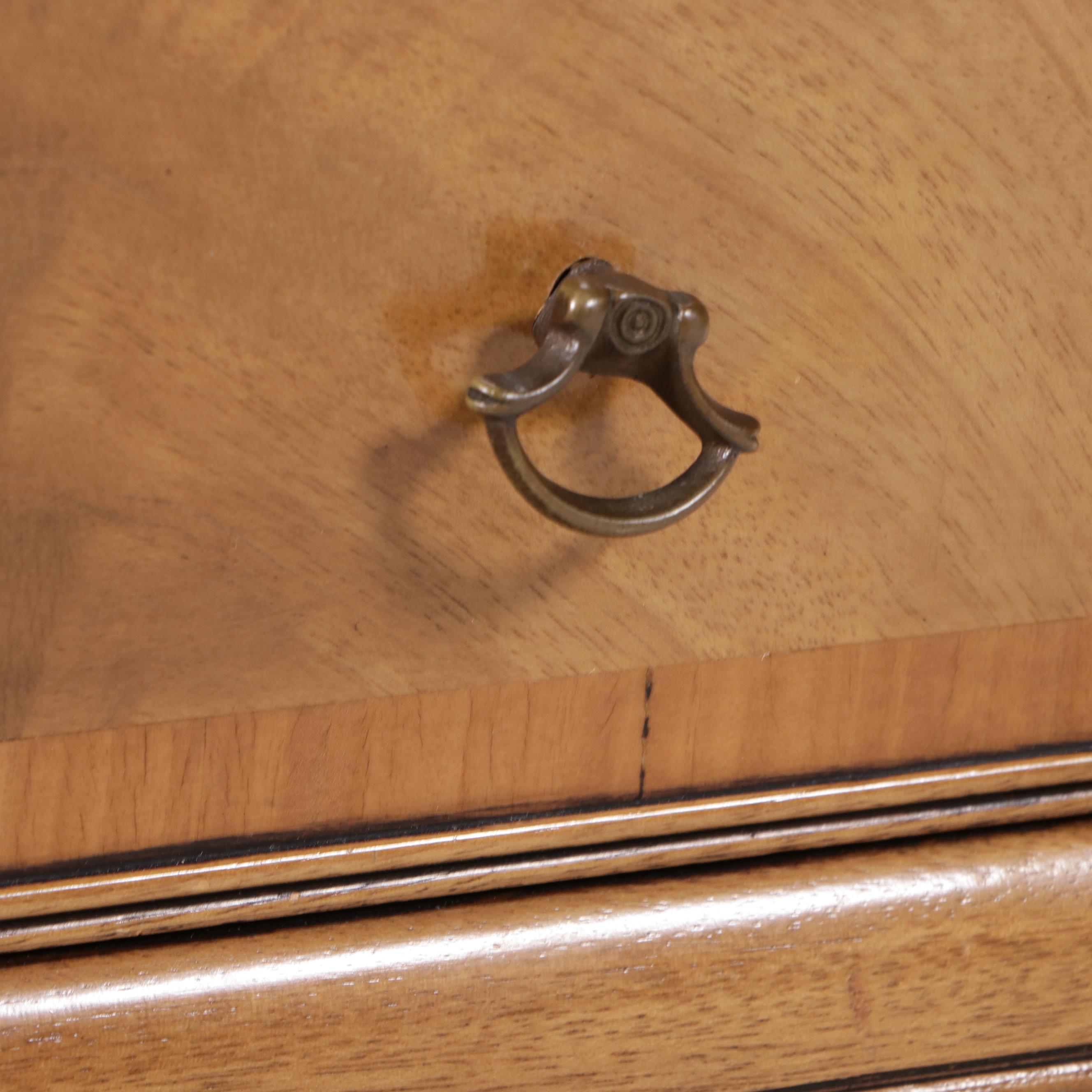 Pair of Weiman Mahogany End Tables with Inset Leather Tops