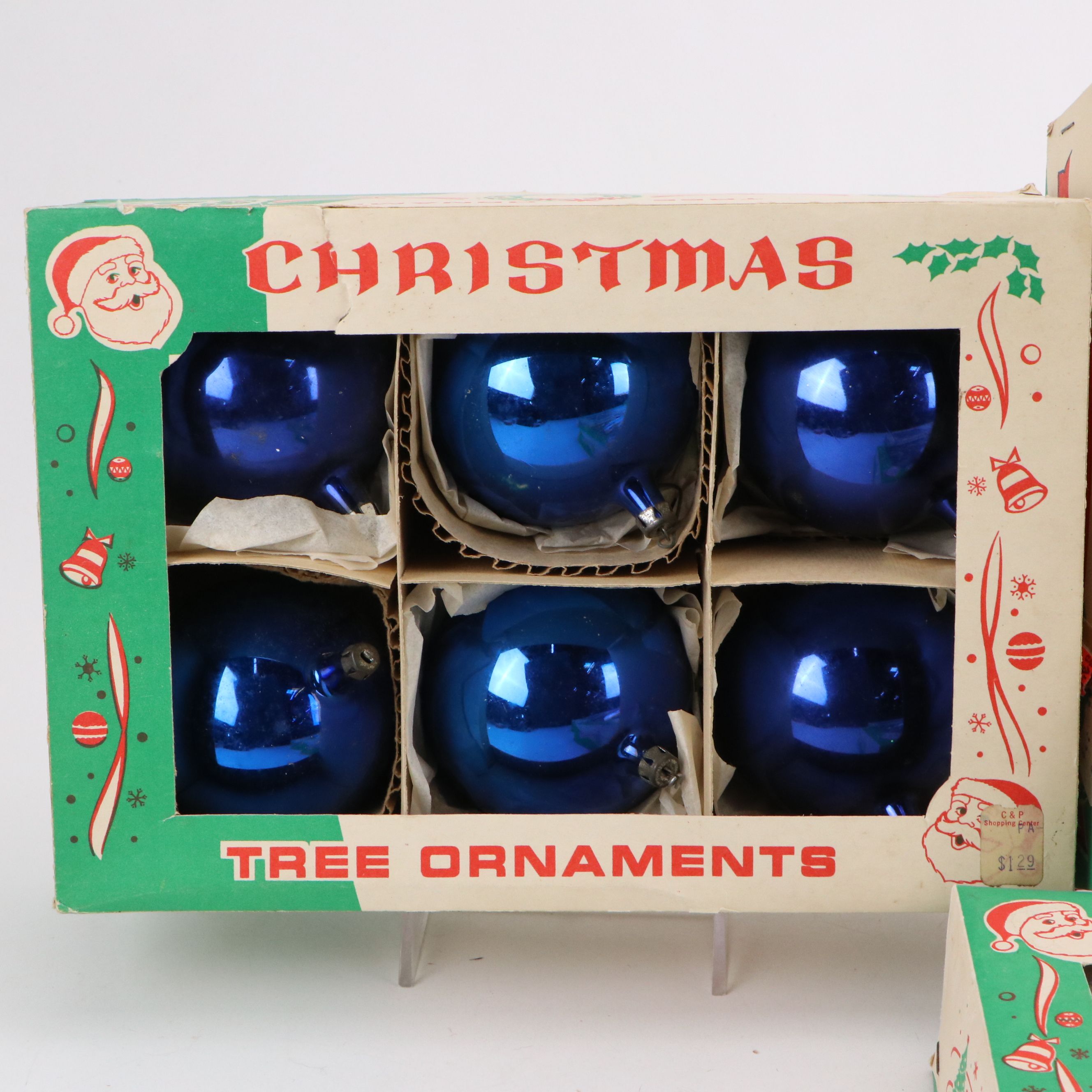 Vintage Glass Christmas Ornament Sets