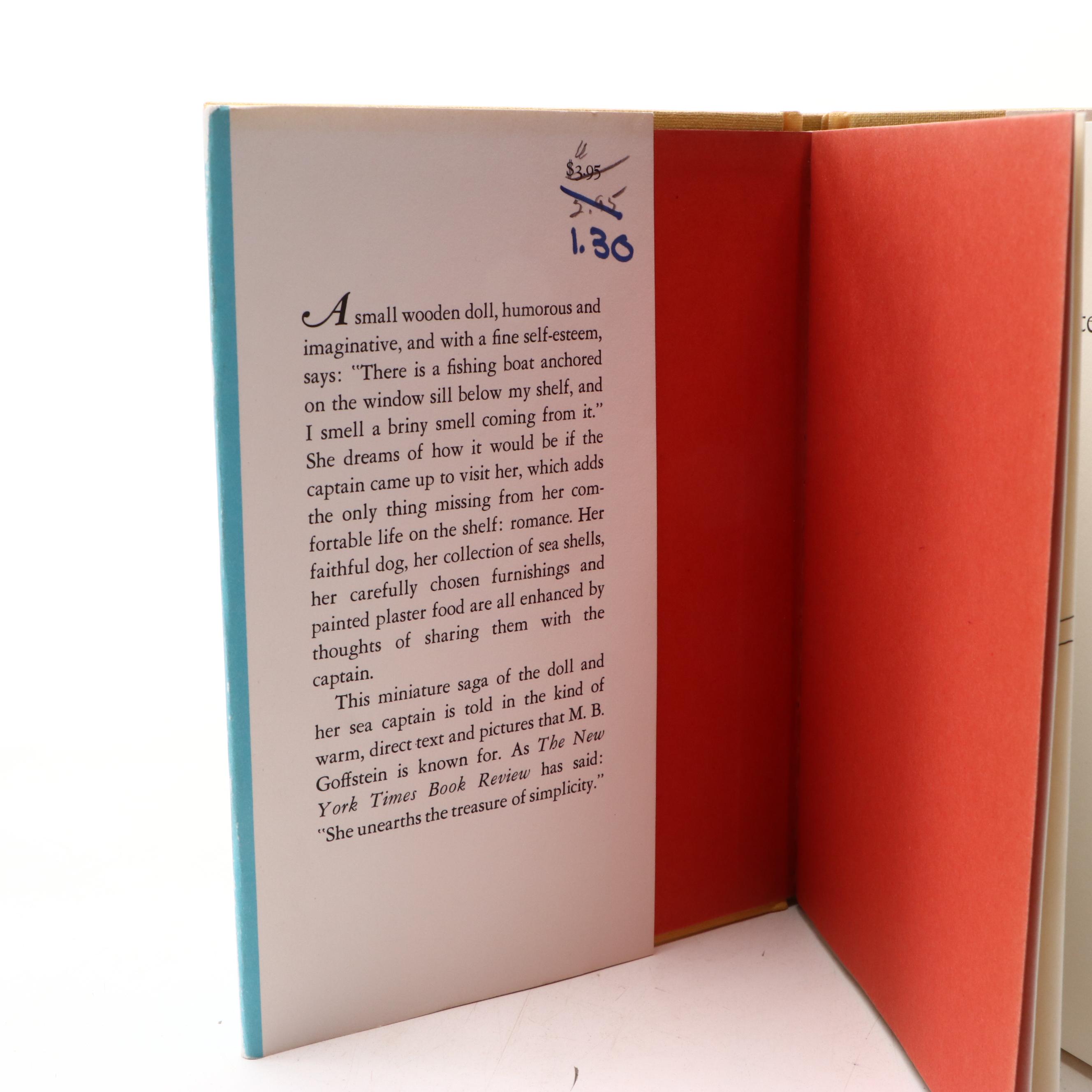 First Edition "Me and My Captain" by M. B. Goffstein, 1974