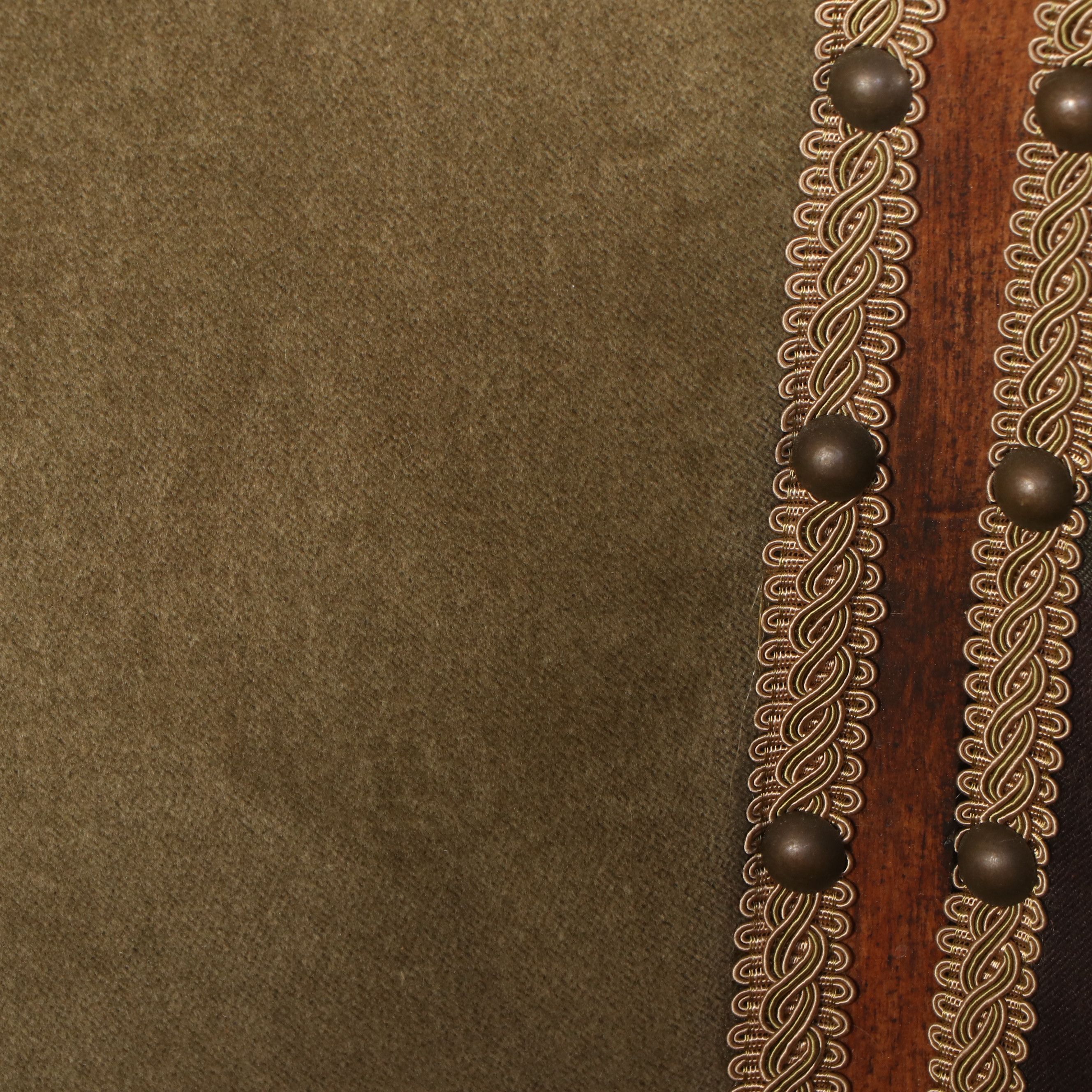 Paul Robert Louis XV Style Mixed Fabric Upholstered Settee