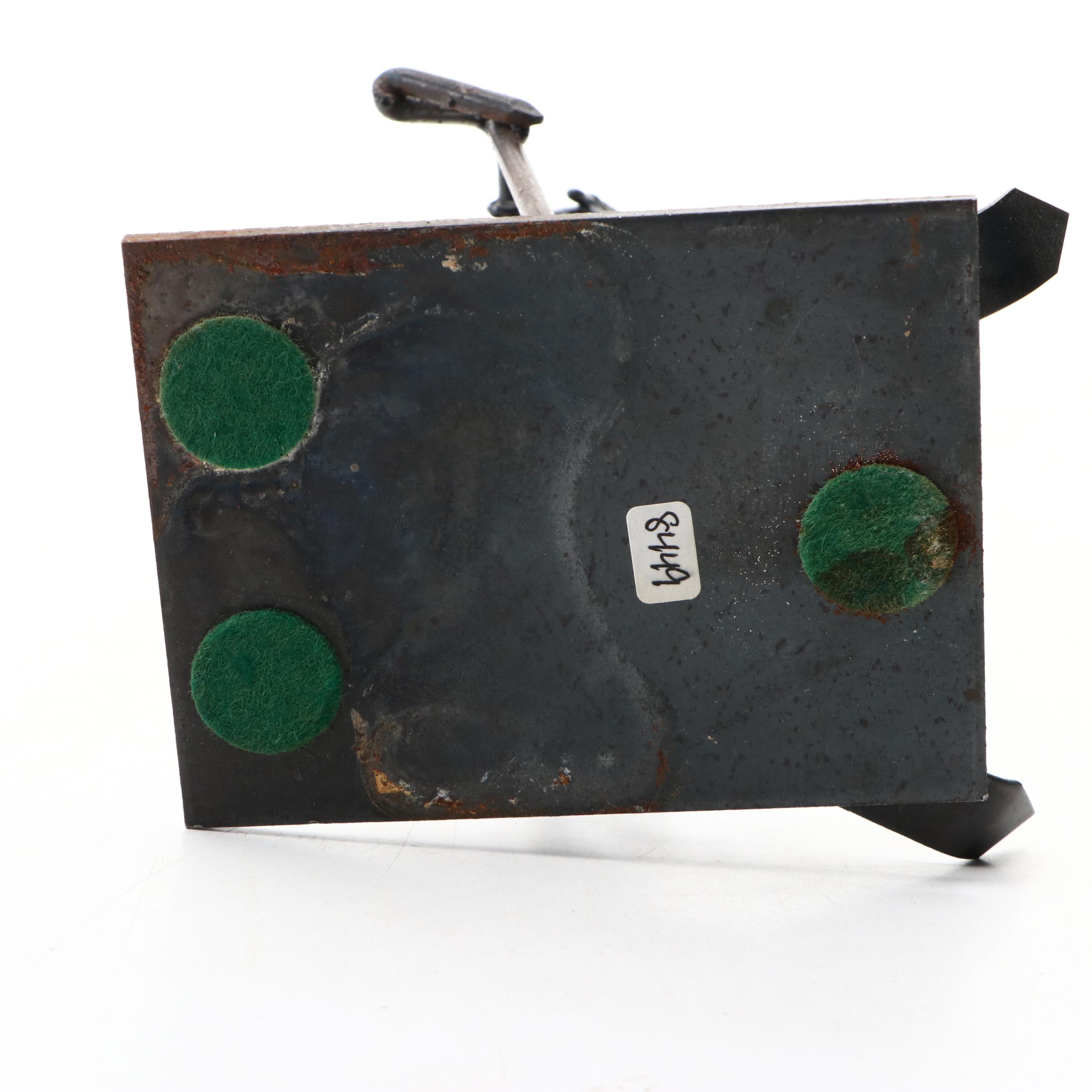 John Duffy Welded Scrap Metal Skier, 1970s