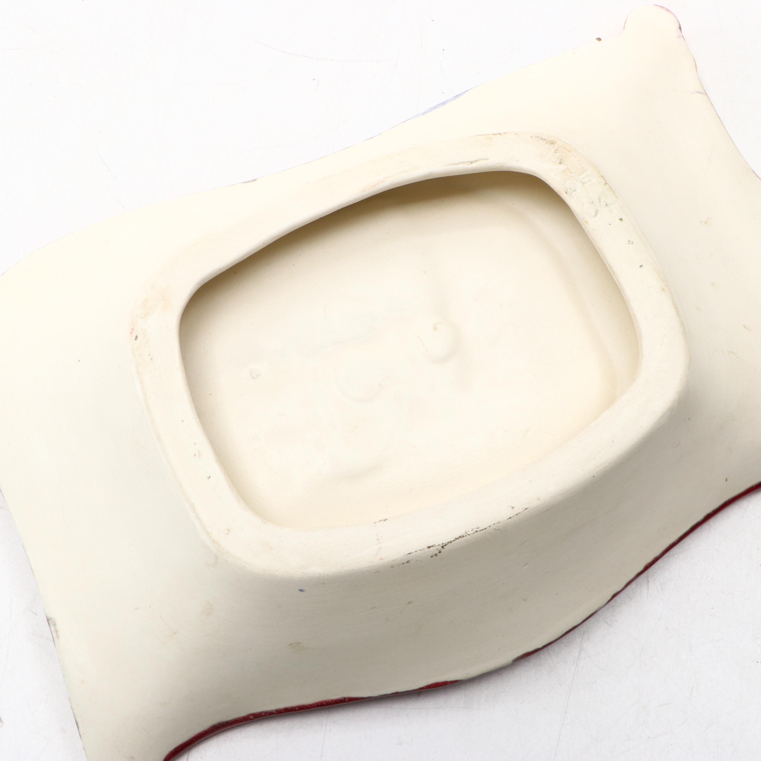 Sexton Painted Cast Metal Wall Plaques with Federal Style Eagle and Other Decor