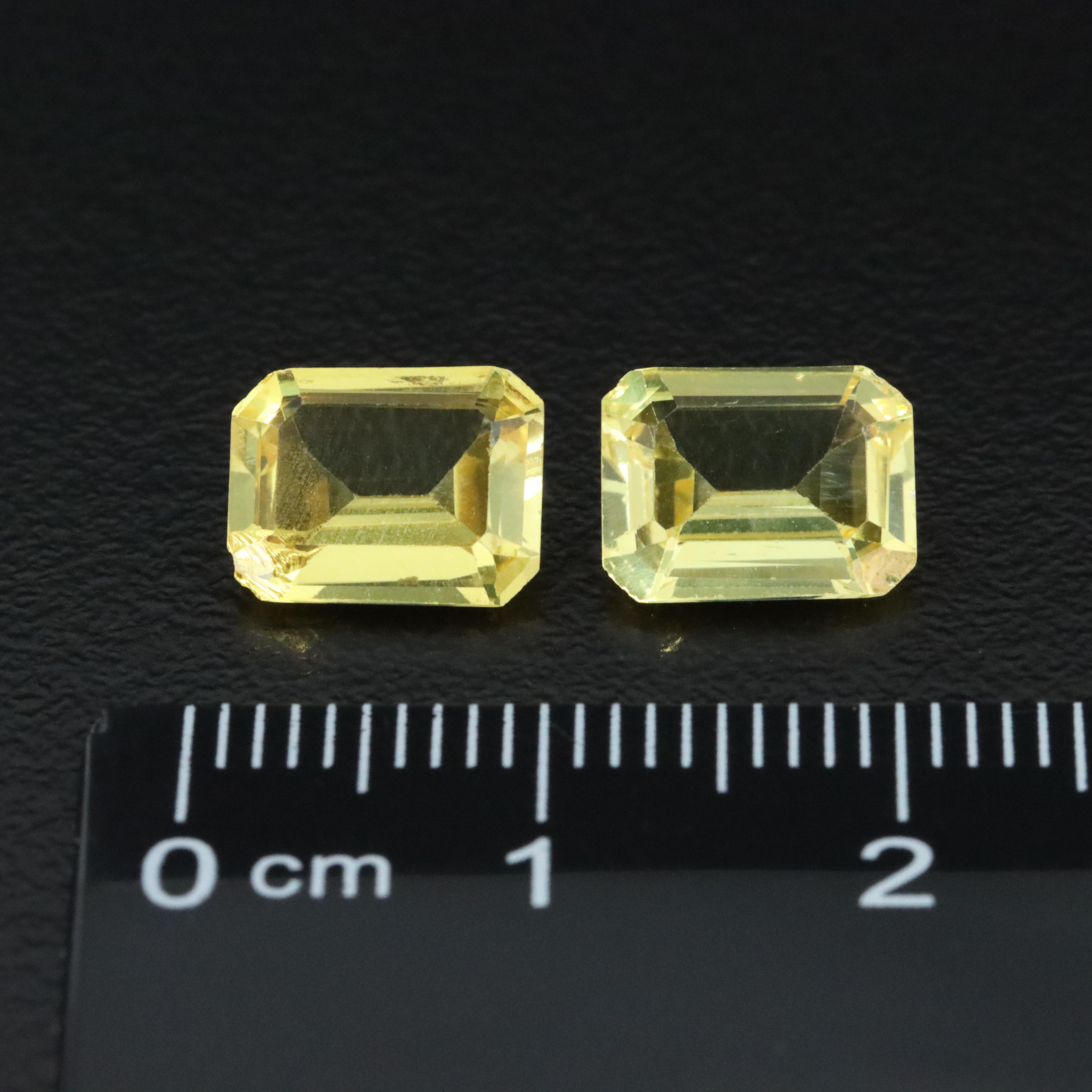Loose 4.92 CTW Lab Grown Sapphires