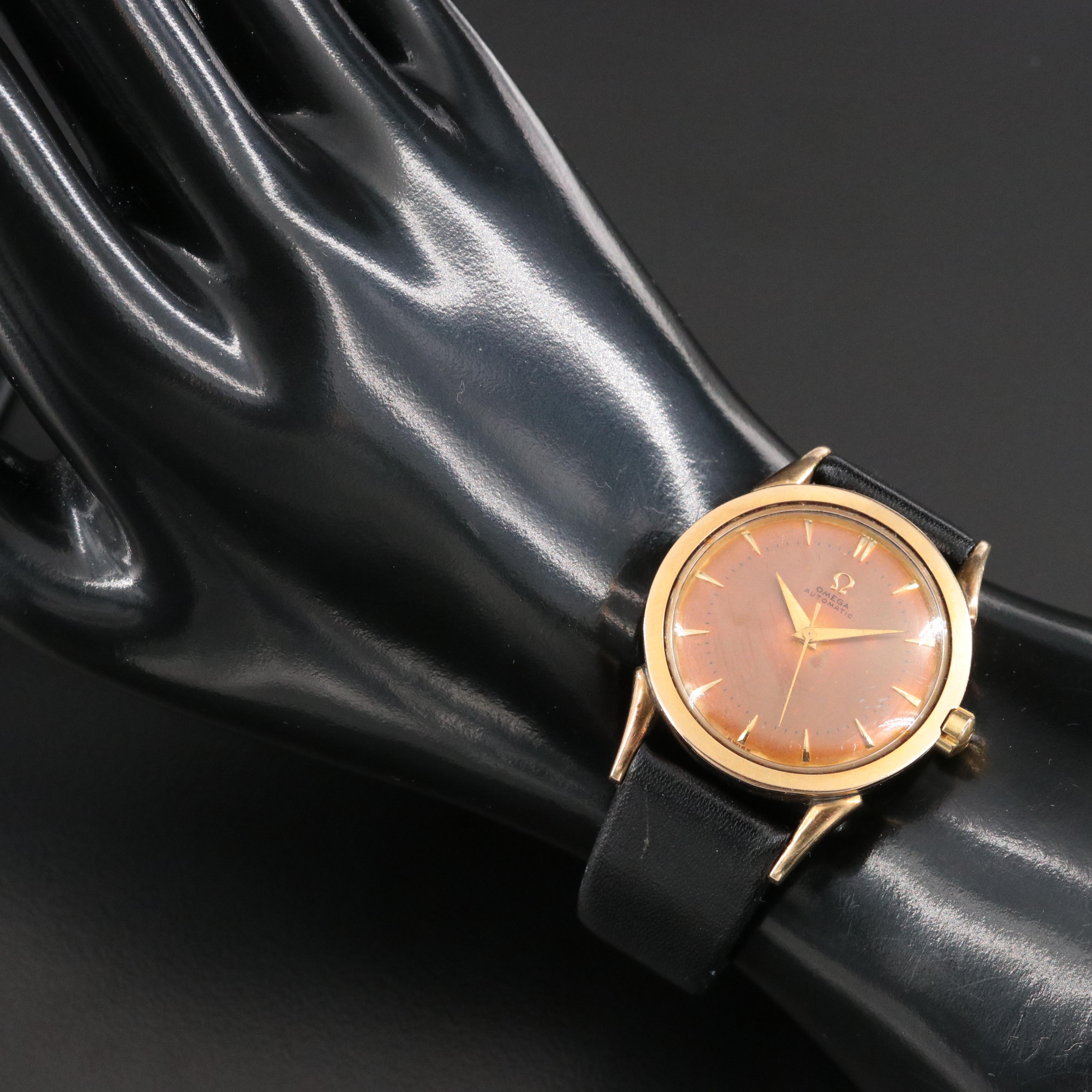 1951 Omega 14K and Stainless Steel Automatic Watch