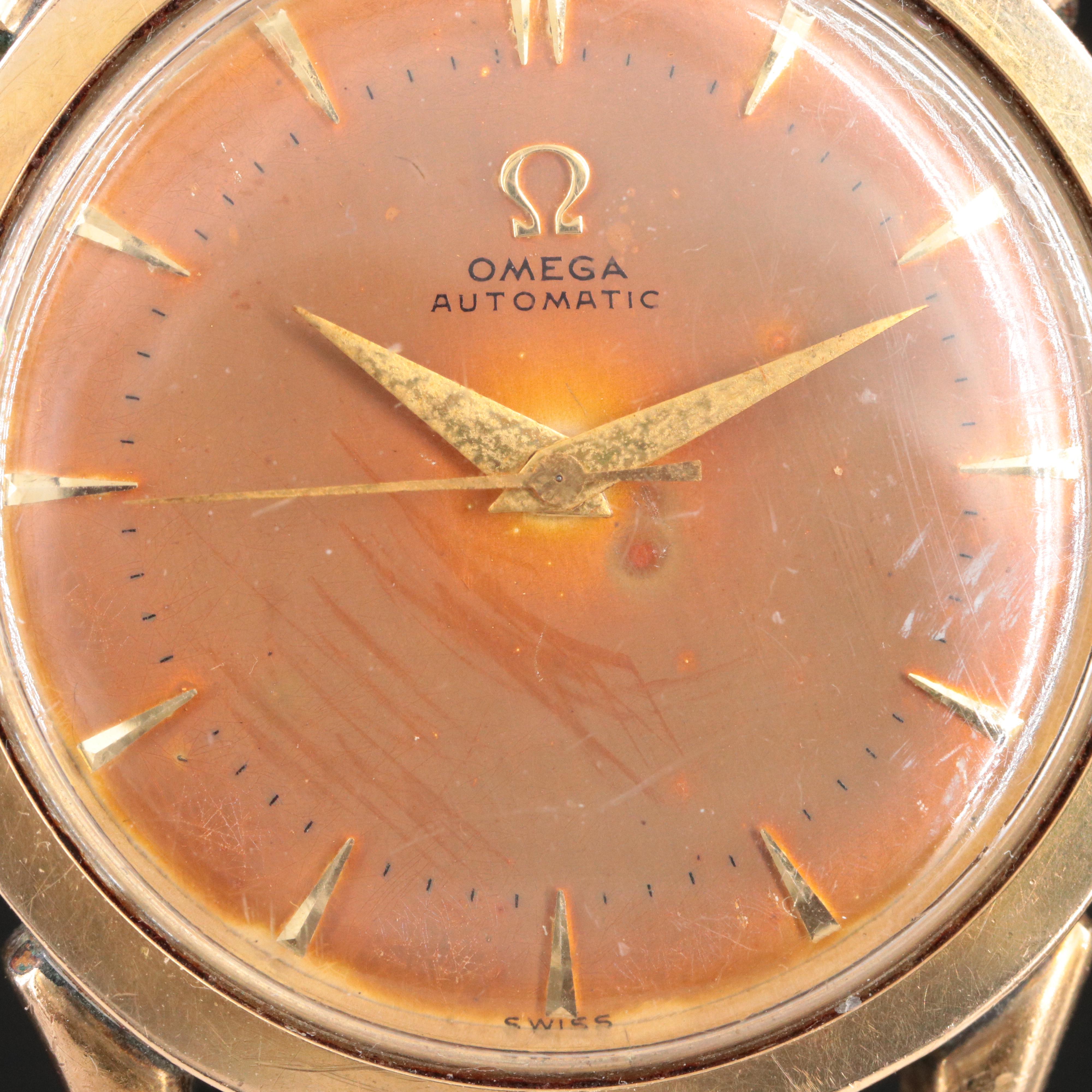 1951 Omega 14K and Stainless Steel Automatic Watch