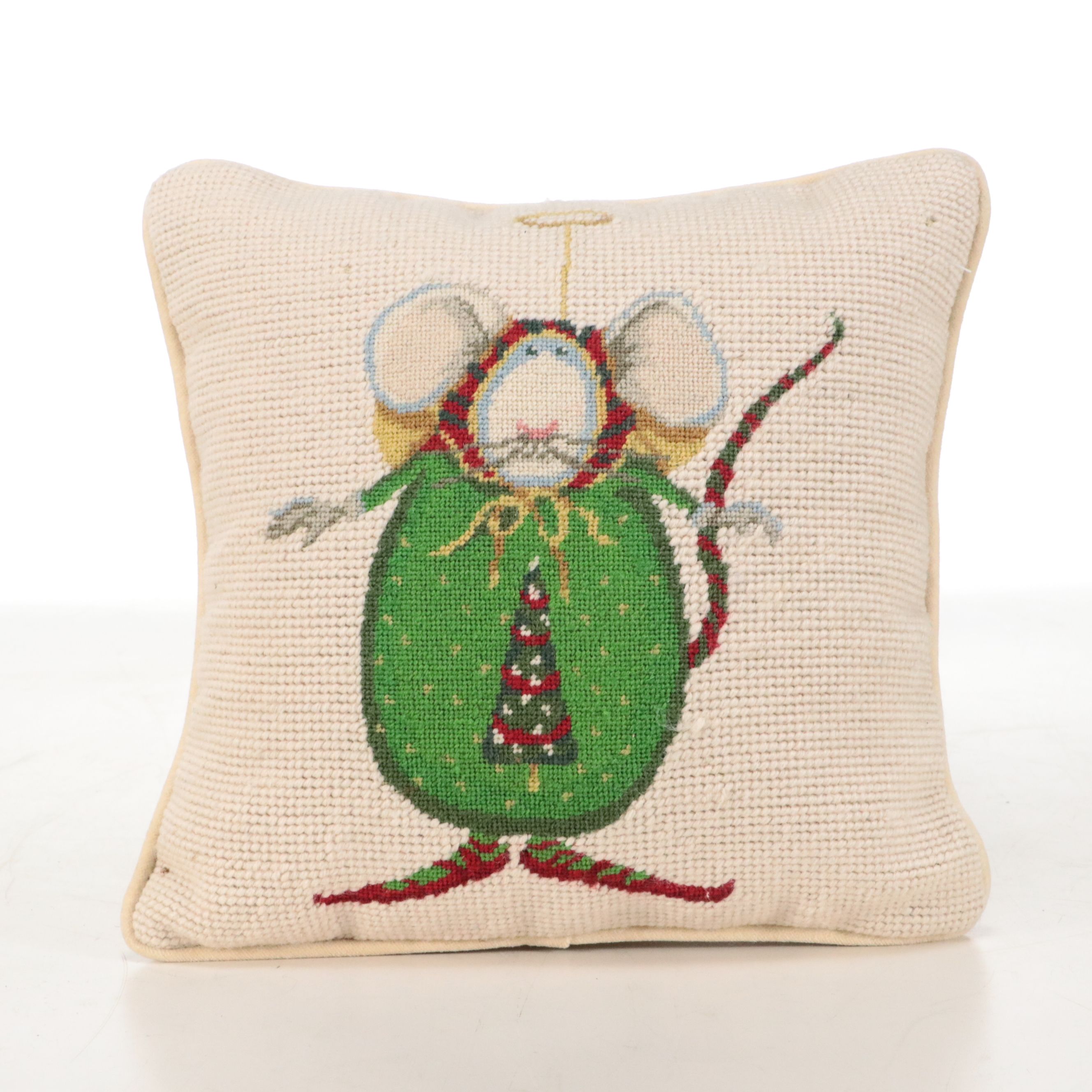 Rita Snowman Porch Sign, Needlepoint & Hooked Wool Christmas Pillows