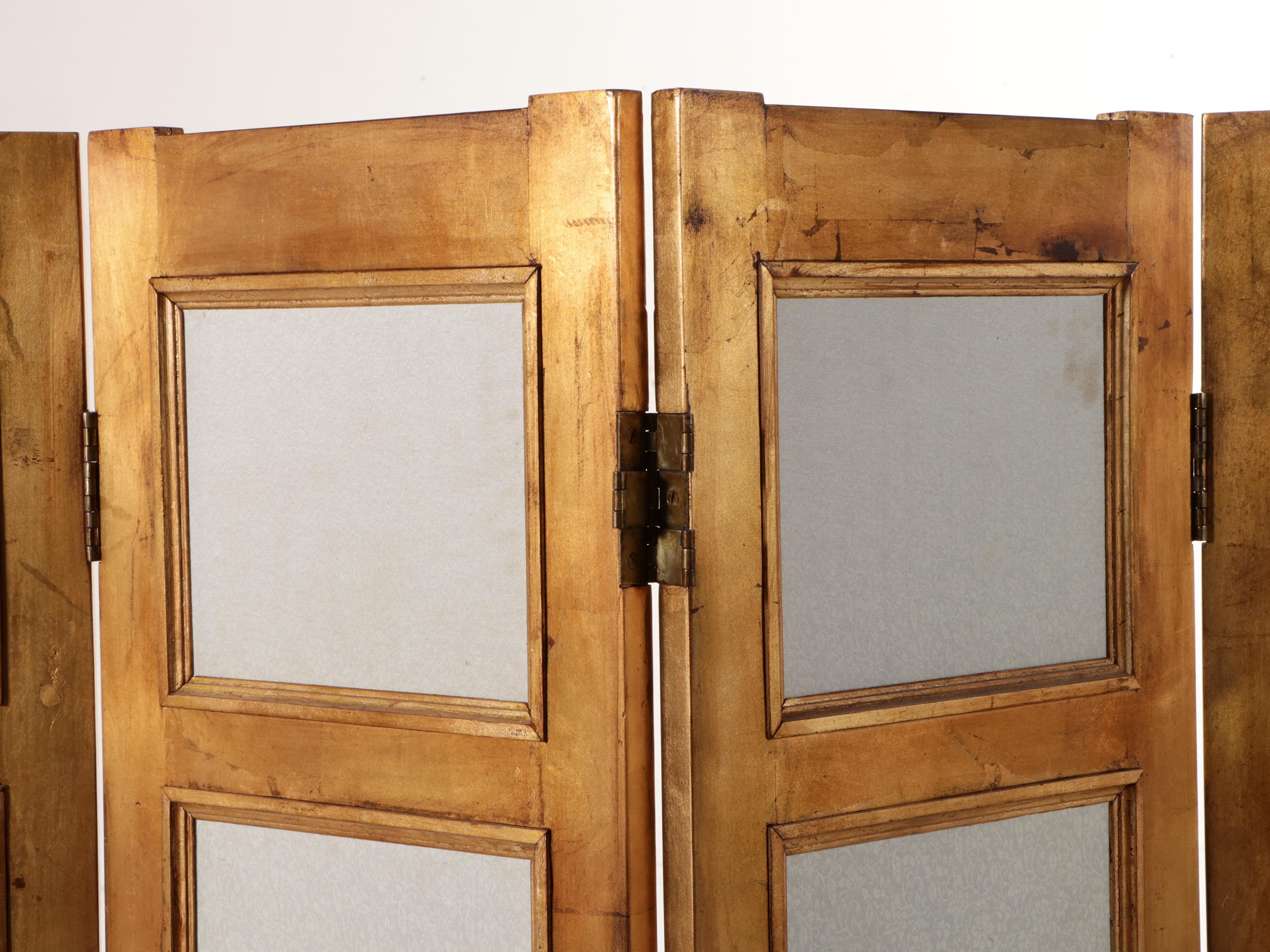 Clossons Bamboo Motif Eight-Panel Folding Room Divider Screen