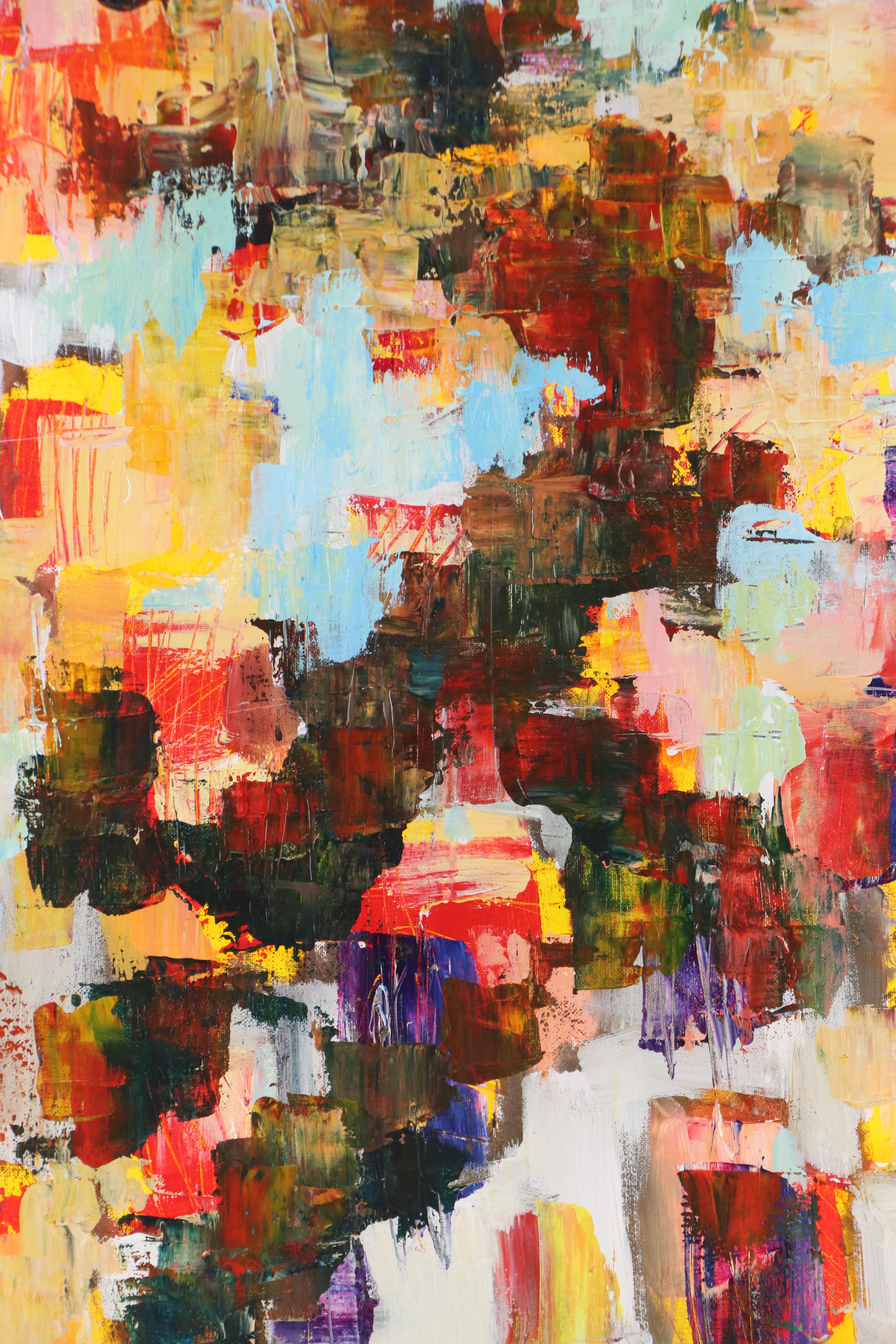 Leif Janek Abstract Acrylic Painting, 21st Century