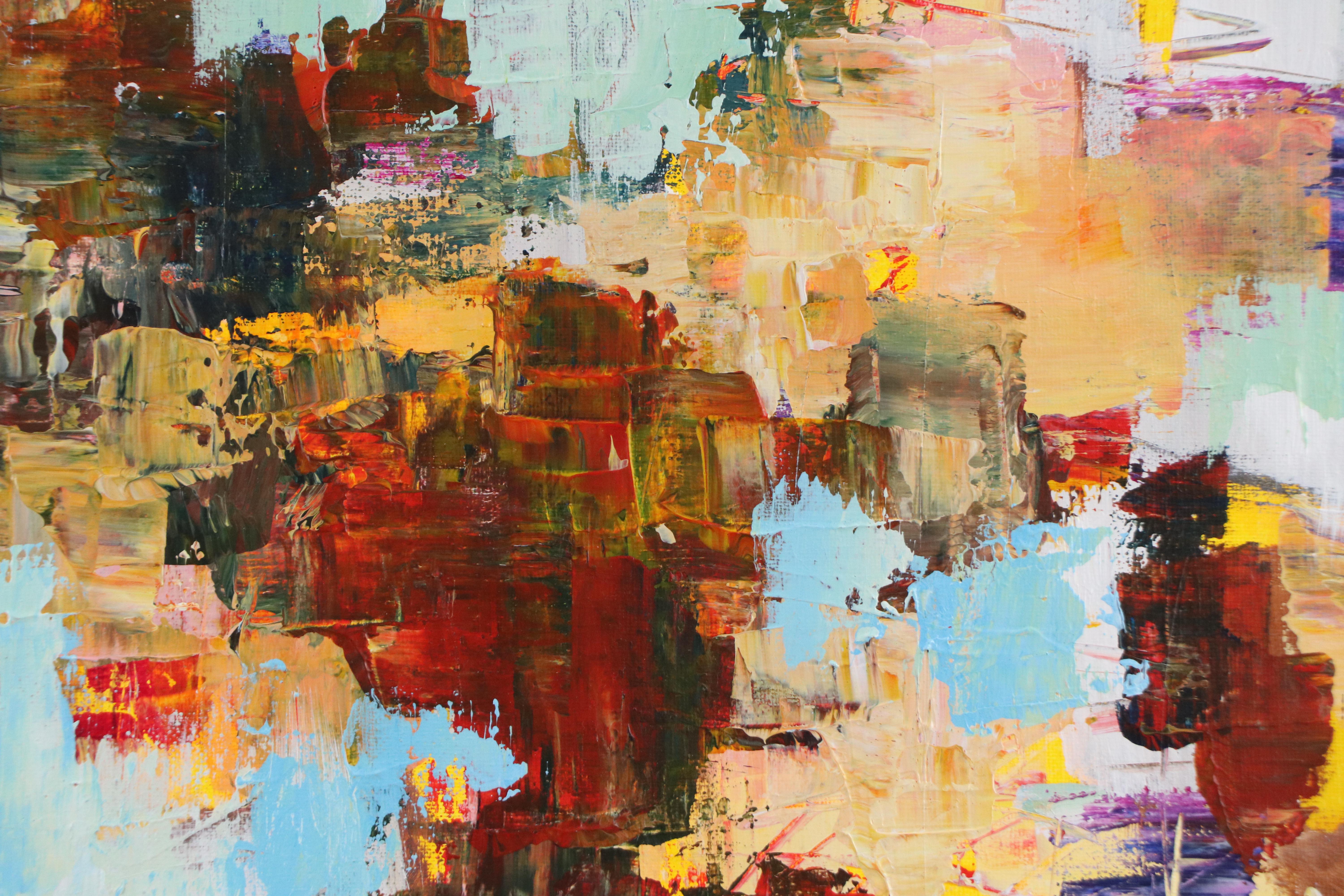 Leif Janek Abstract Acrylic Painting, 21st Century