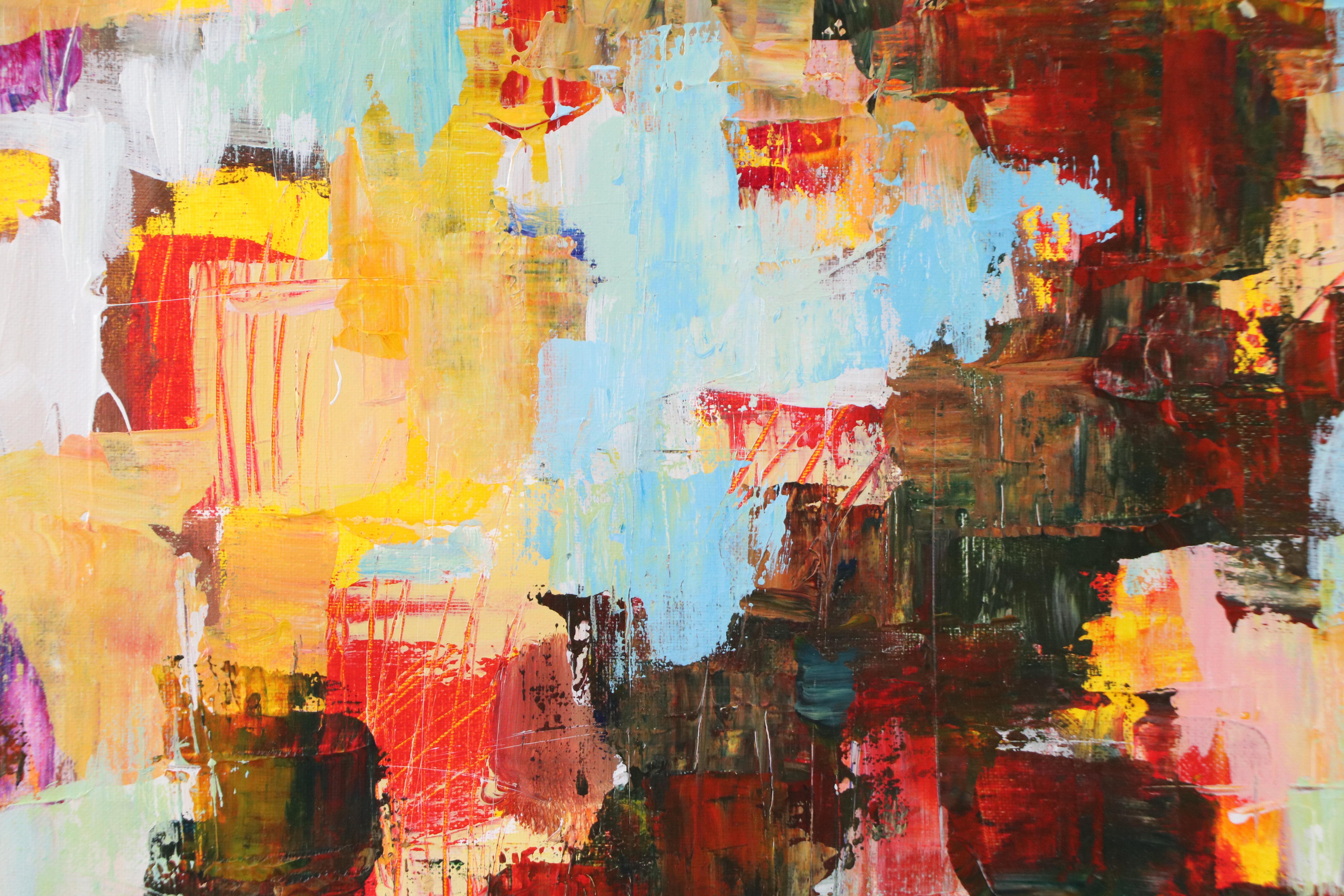 Leif Janek Abstract Acrylic Painting, 21st Century