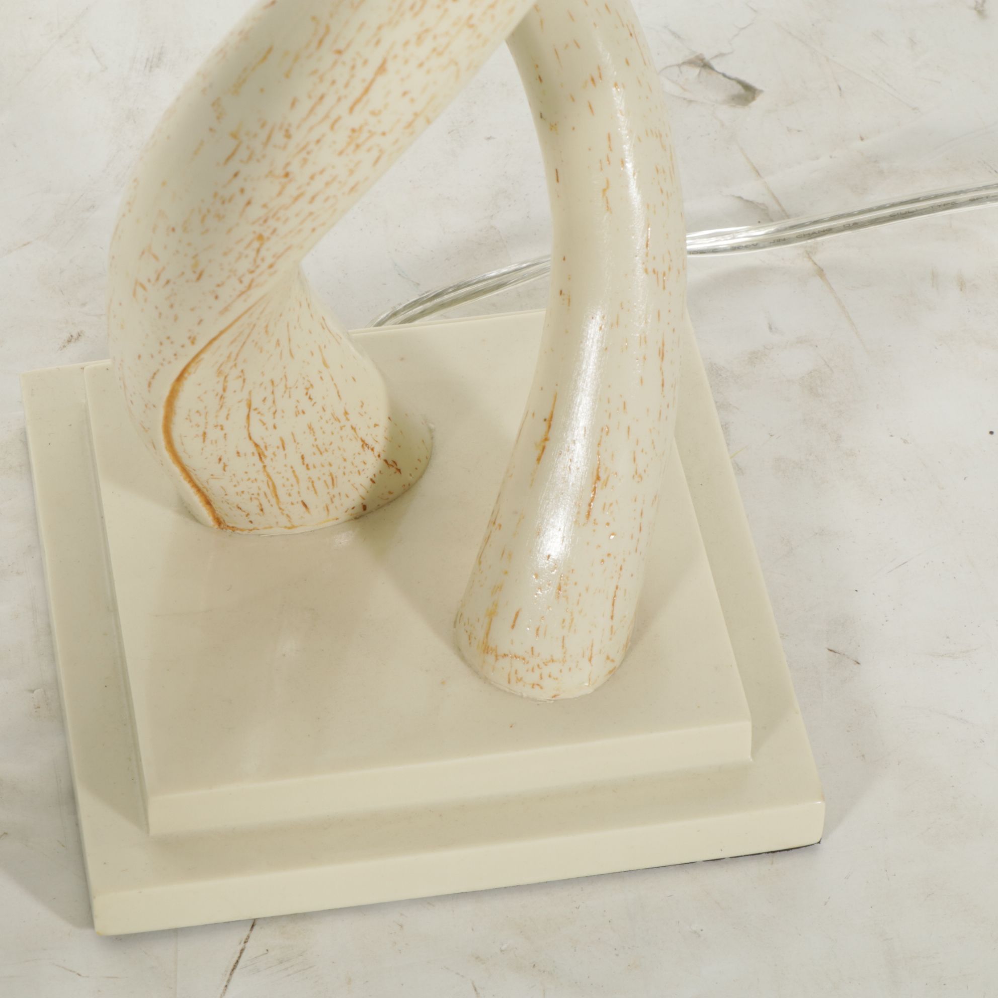 West Elm Kudu Postmodern Faux Horn Table Lamps