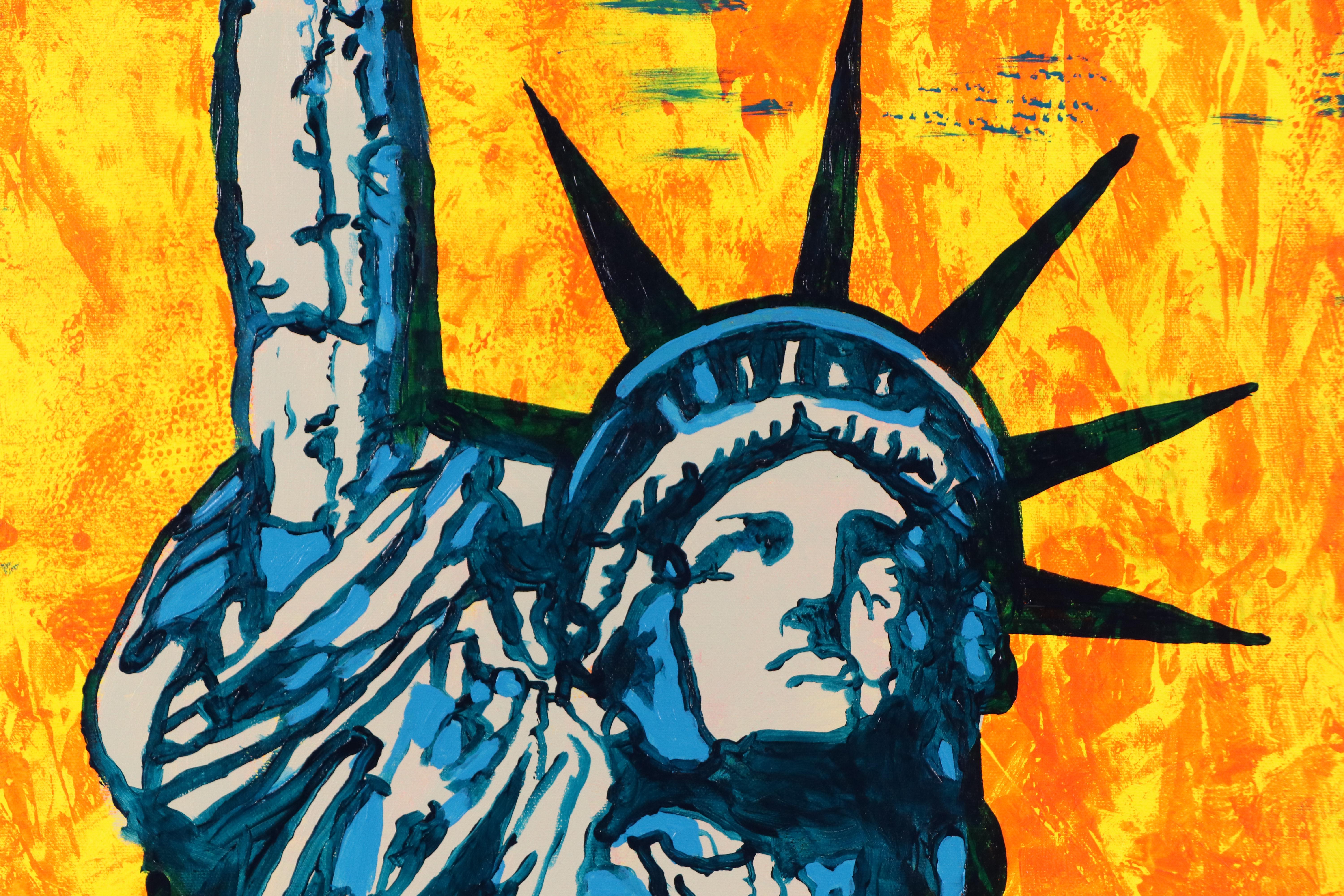 deSanto Acrylic Painting "Liberty Ablaze," 2025