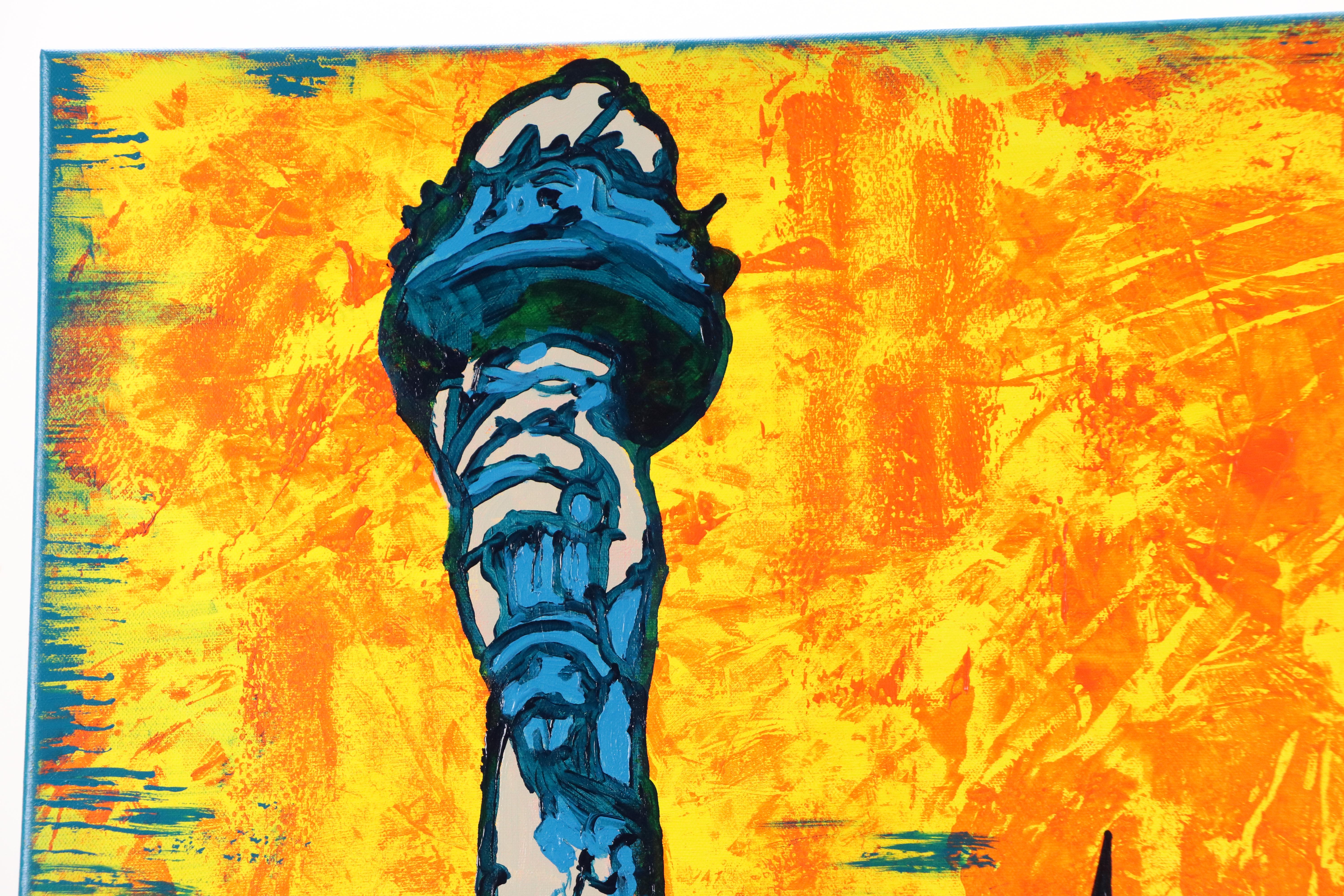 deSanto Acrylic Painting "Liberty Ablaze," 2025