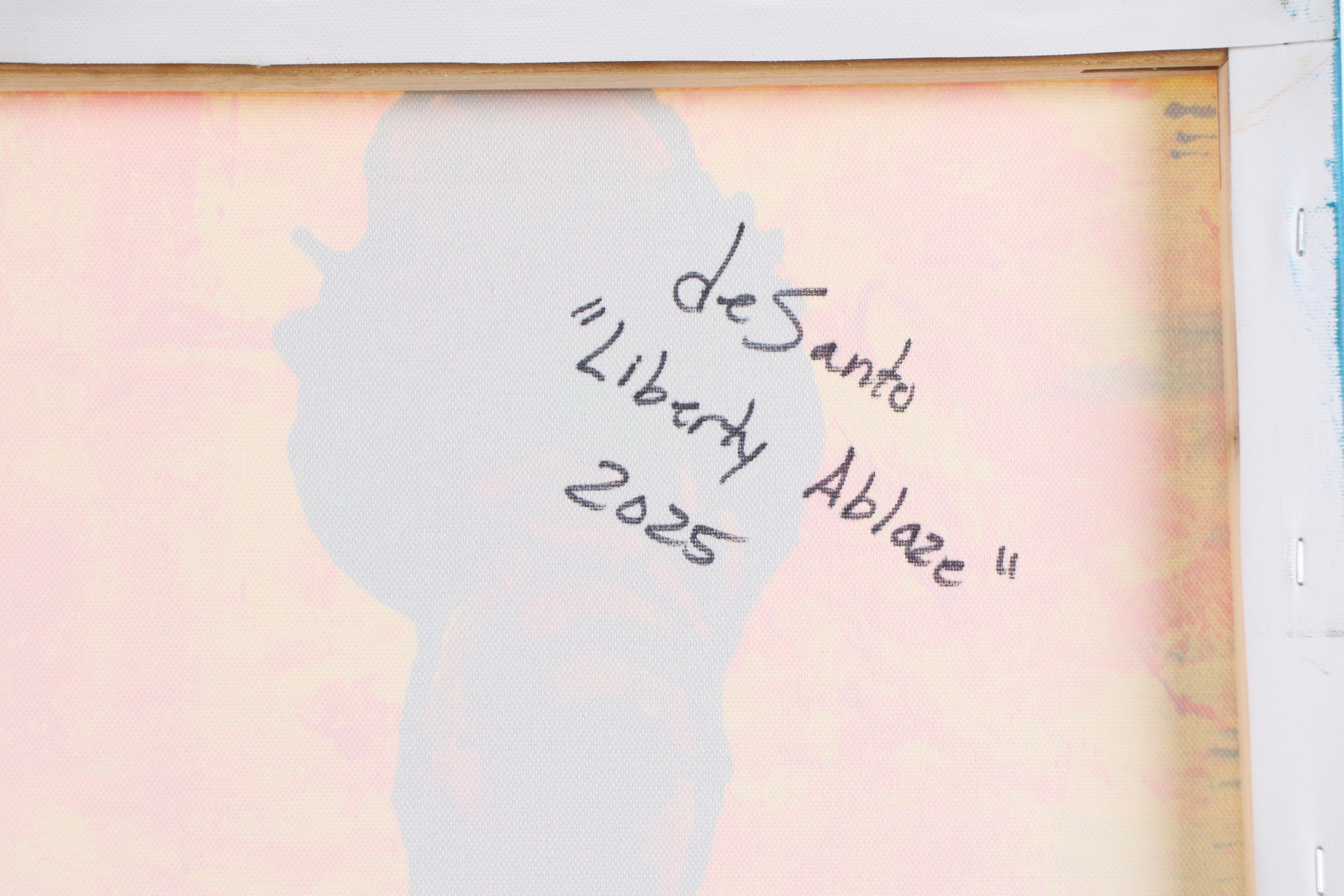 deSanto Acrylic Painting "Liberty Ablaze," 2025