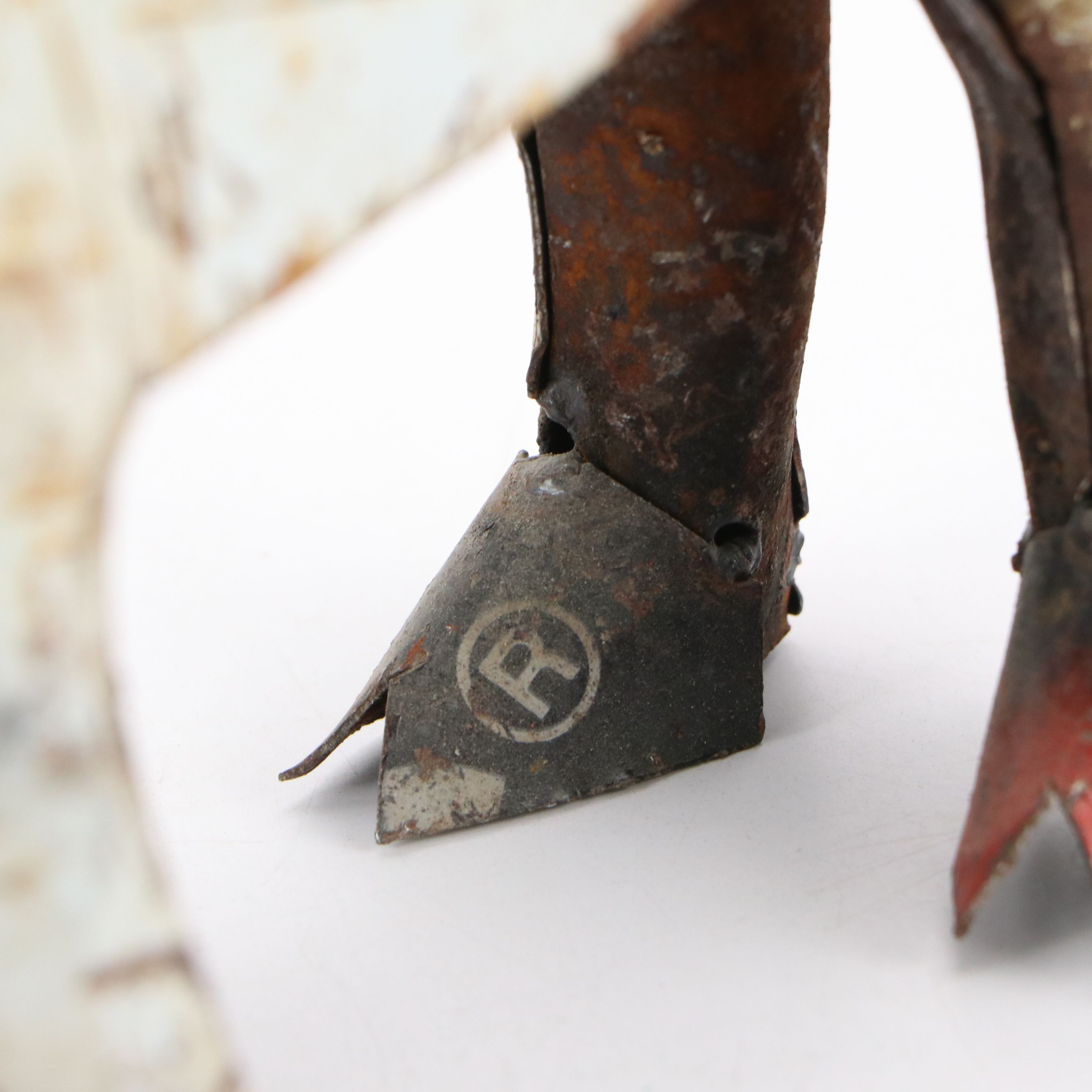 Folk Art Handcrafted Scrap Metal Billy Goat Figure