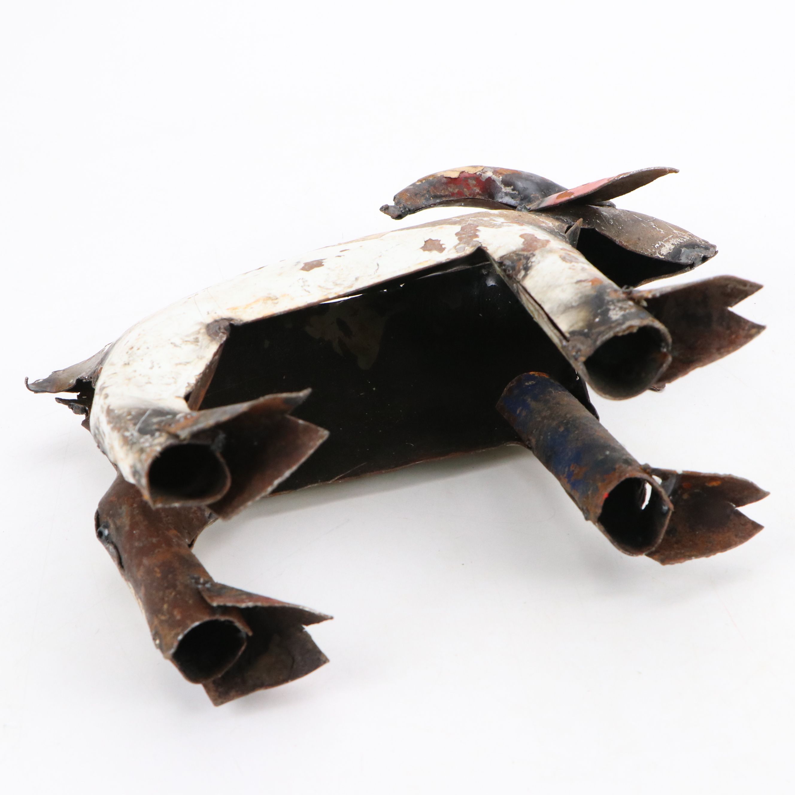 Folk Art Handcrafted Scrap Metal Billy Goat Figure