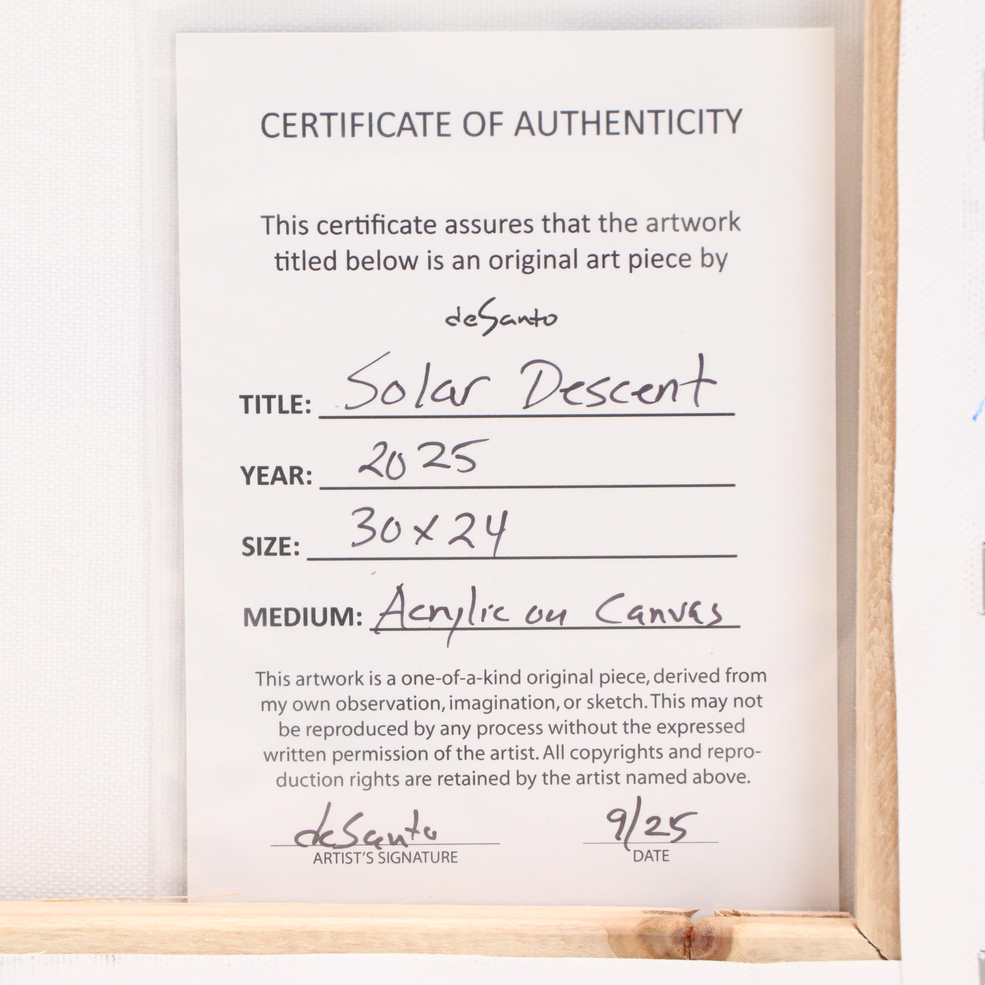 deSanto Acrylic Painting "Solar Descent," 2025