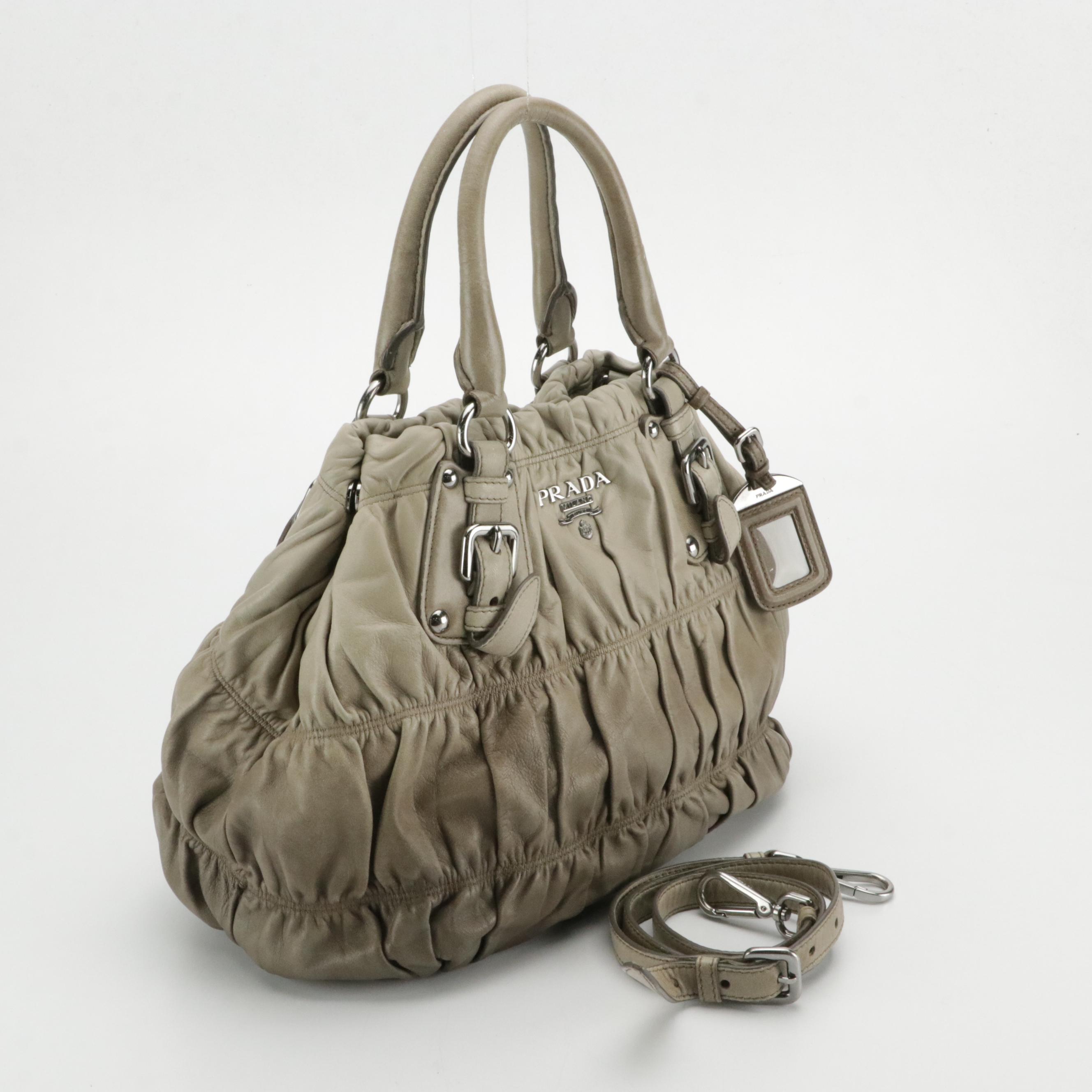 Prada Ombré Gaufré Leather Two-Way Bag