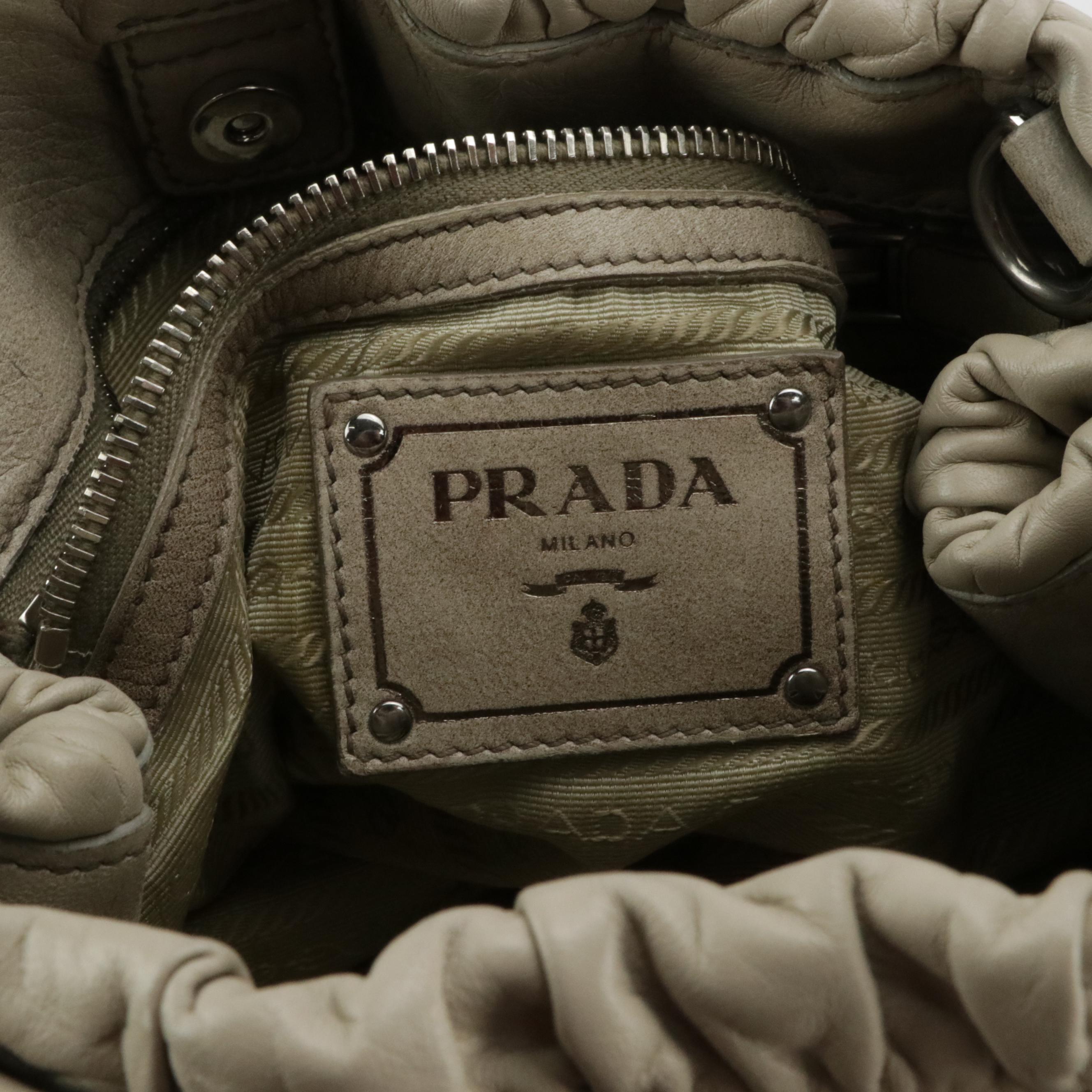 Prada Ombré Gaufré Leather Two-Way Bag