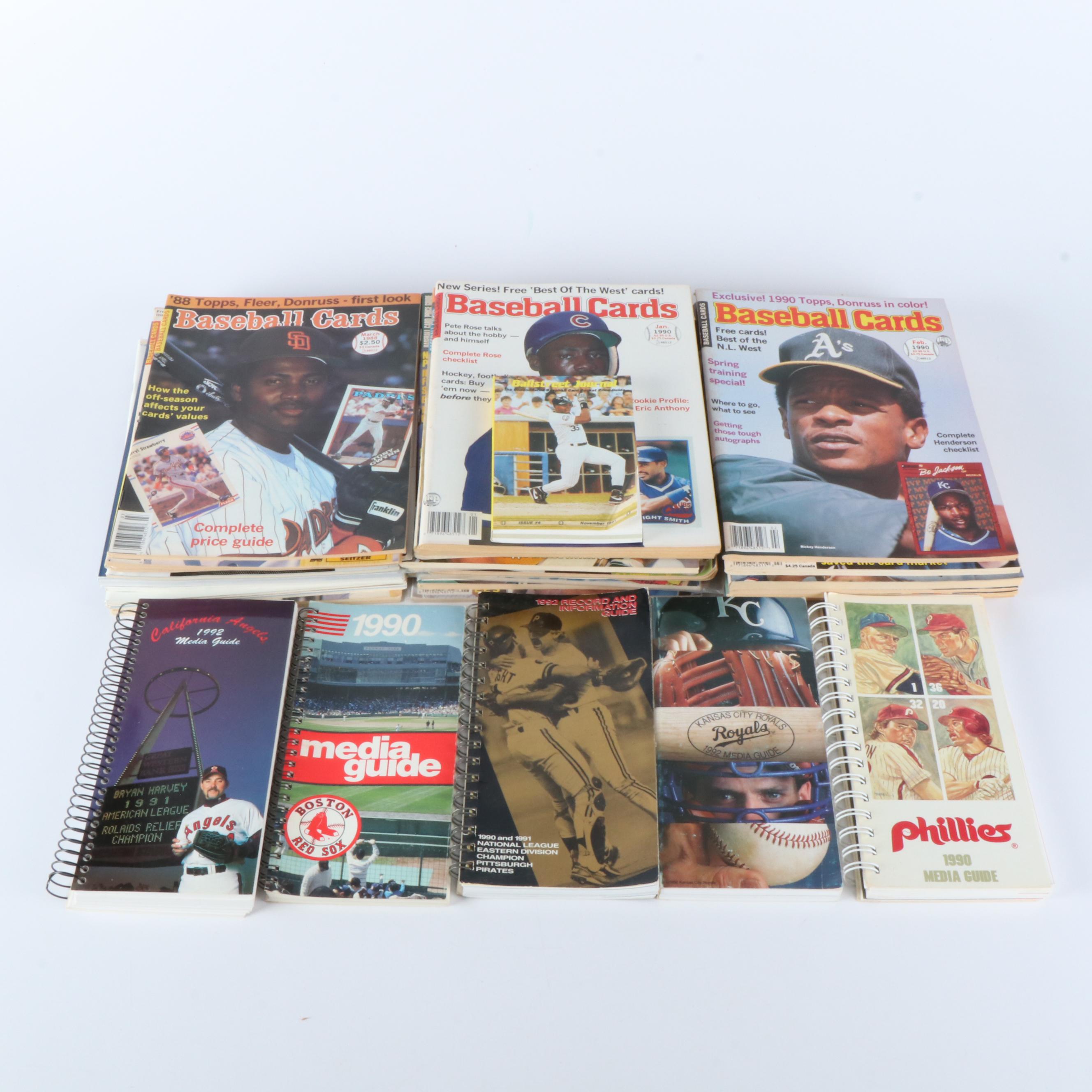 Baseball Card Periodicals, Baseball Media Guides, and More