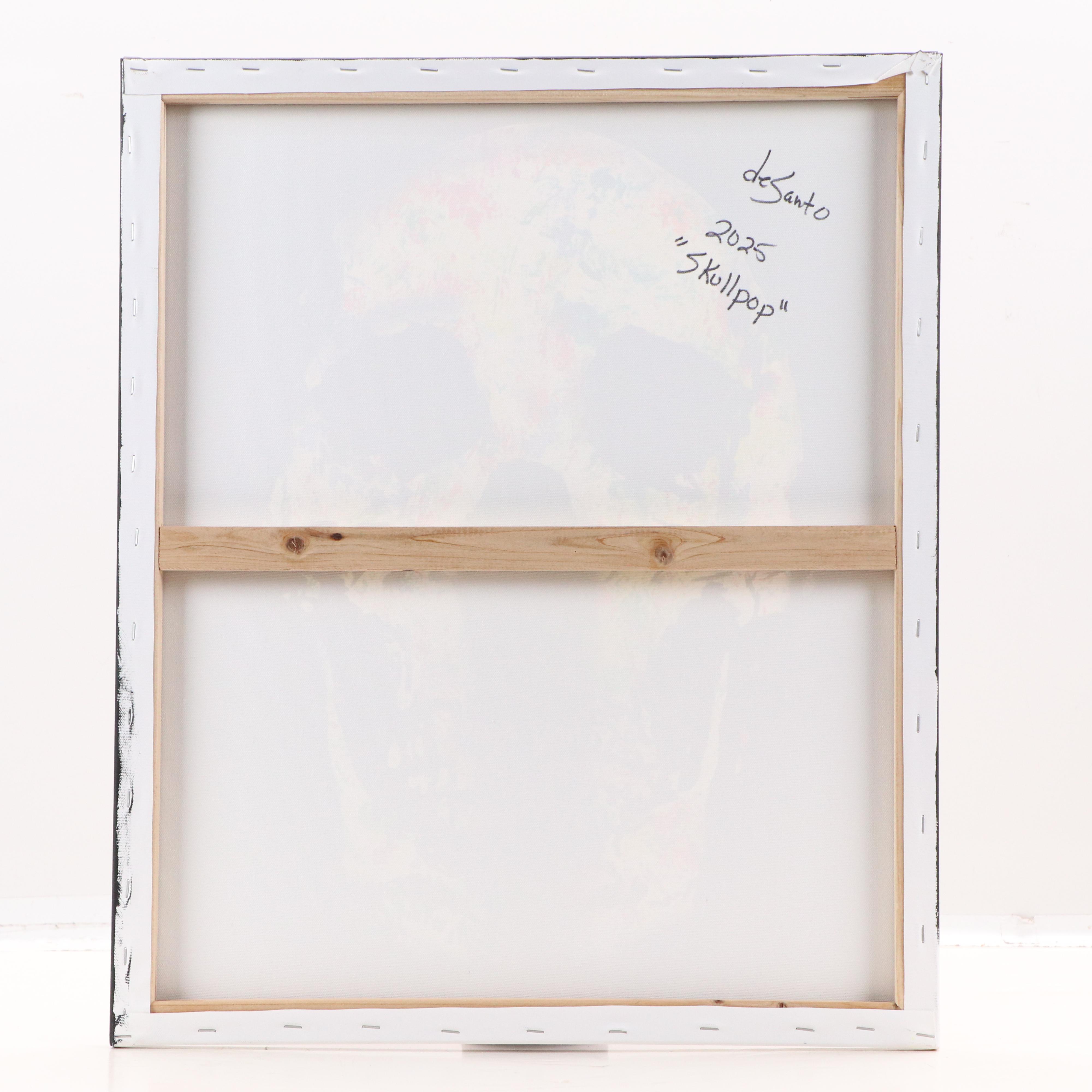 deSanto Stylized Acrylic Painting "Skullpop," 2025