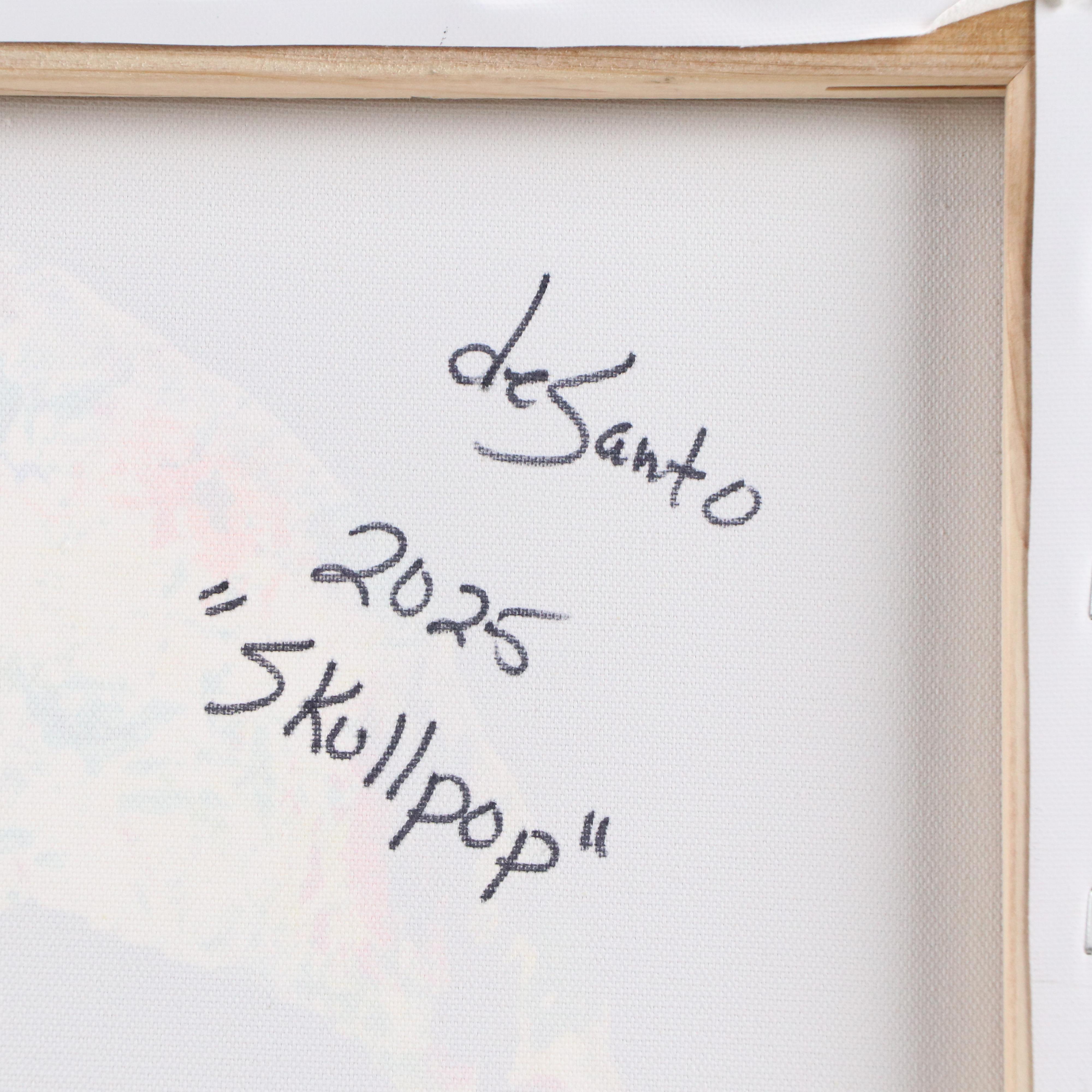 deSanto Stylized Acrylic Painting "Skullpop," 2025