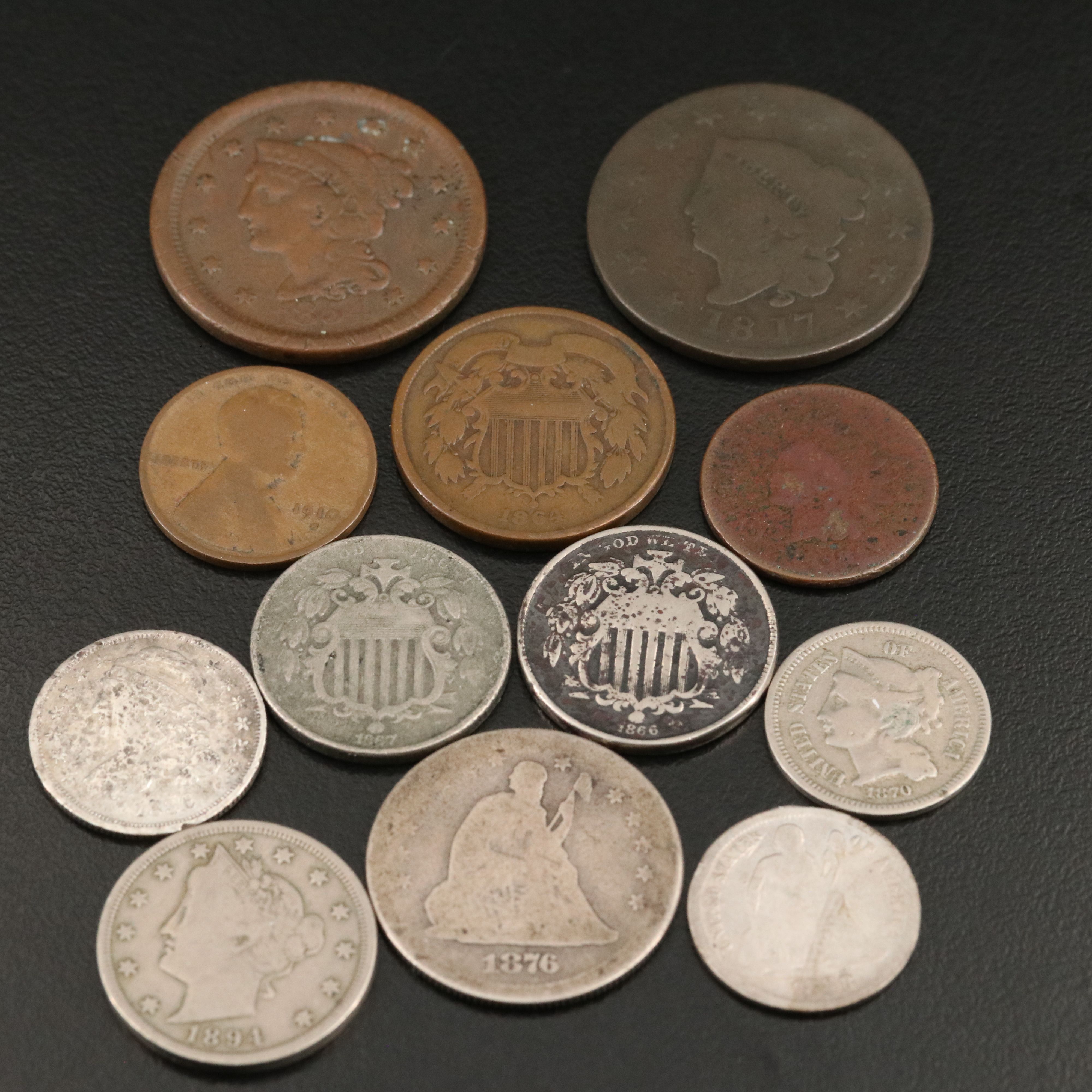 Collection of Twelve Different U.S. Type Coins