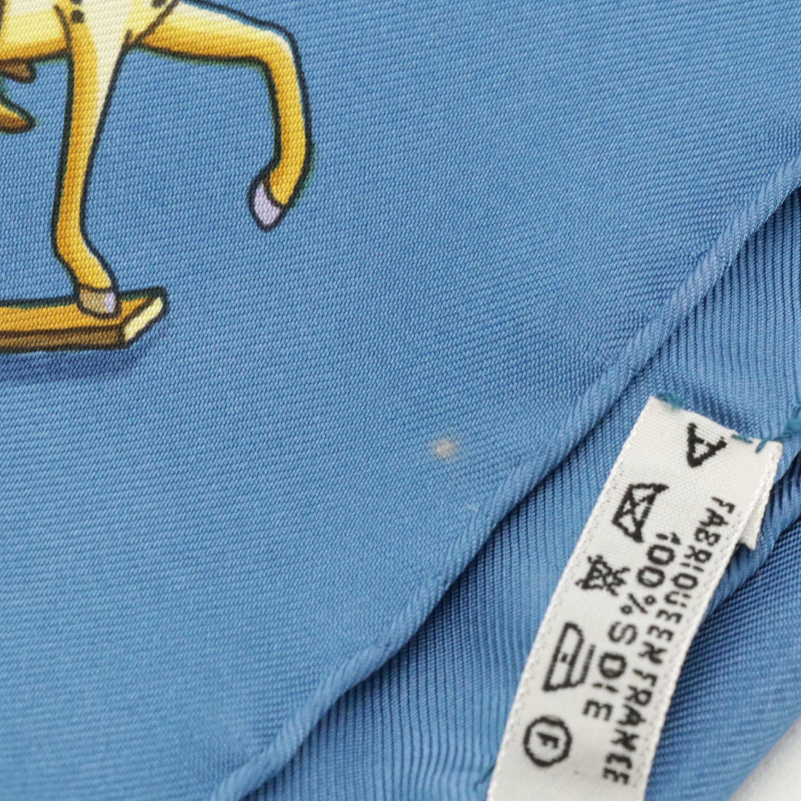 Hermès "Les Artificiers" Silk Twill Scarf 90 in Box