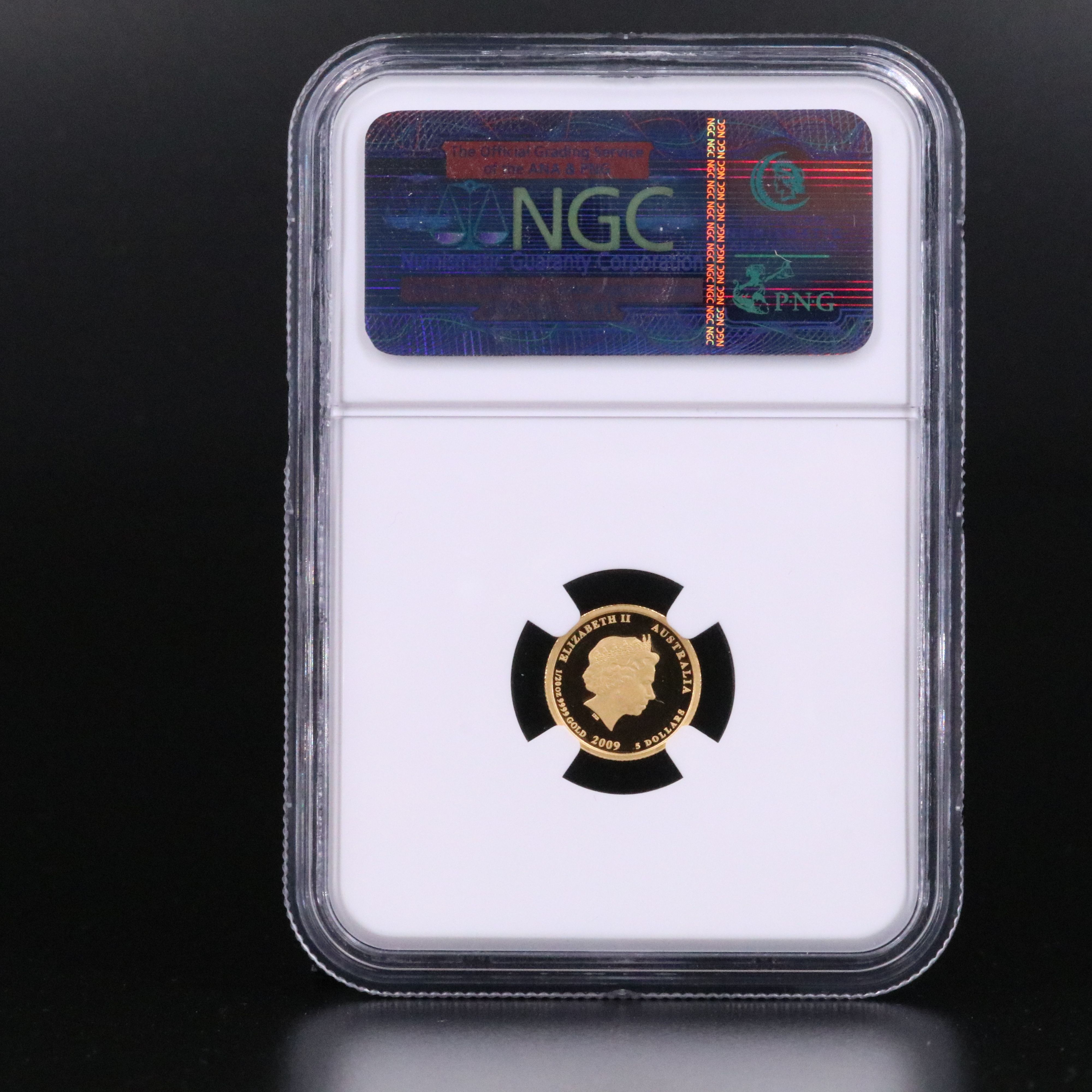 NGC Graded PF69 Ultra Cameo 2009P Australia $5 1992 Kookaburra Gold Coin