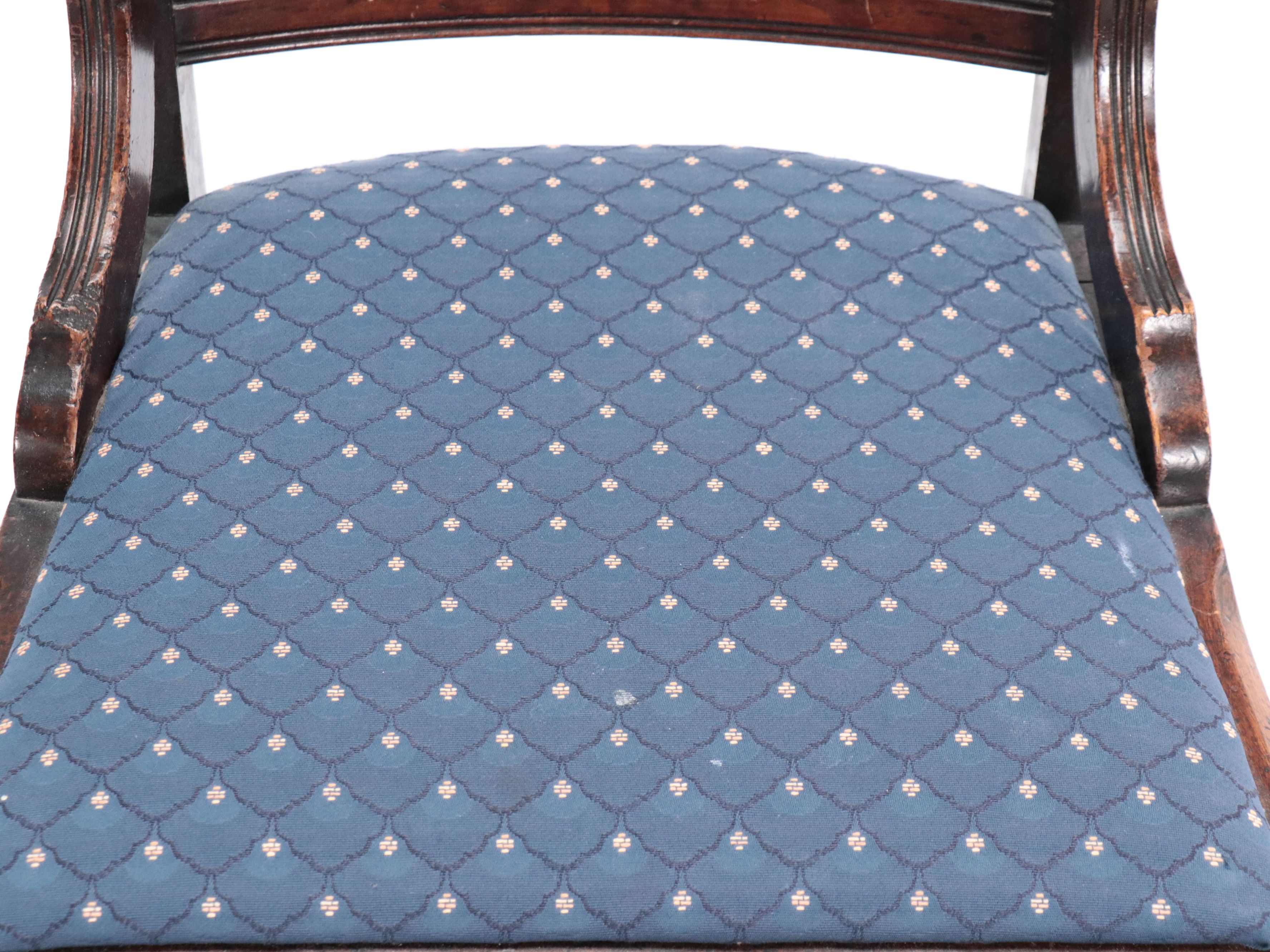 Eastlake Carved Walnut Side Chair with Two-Drawer Side Table