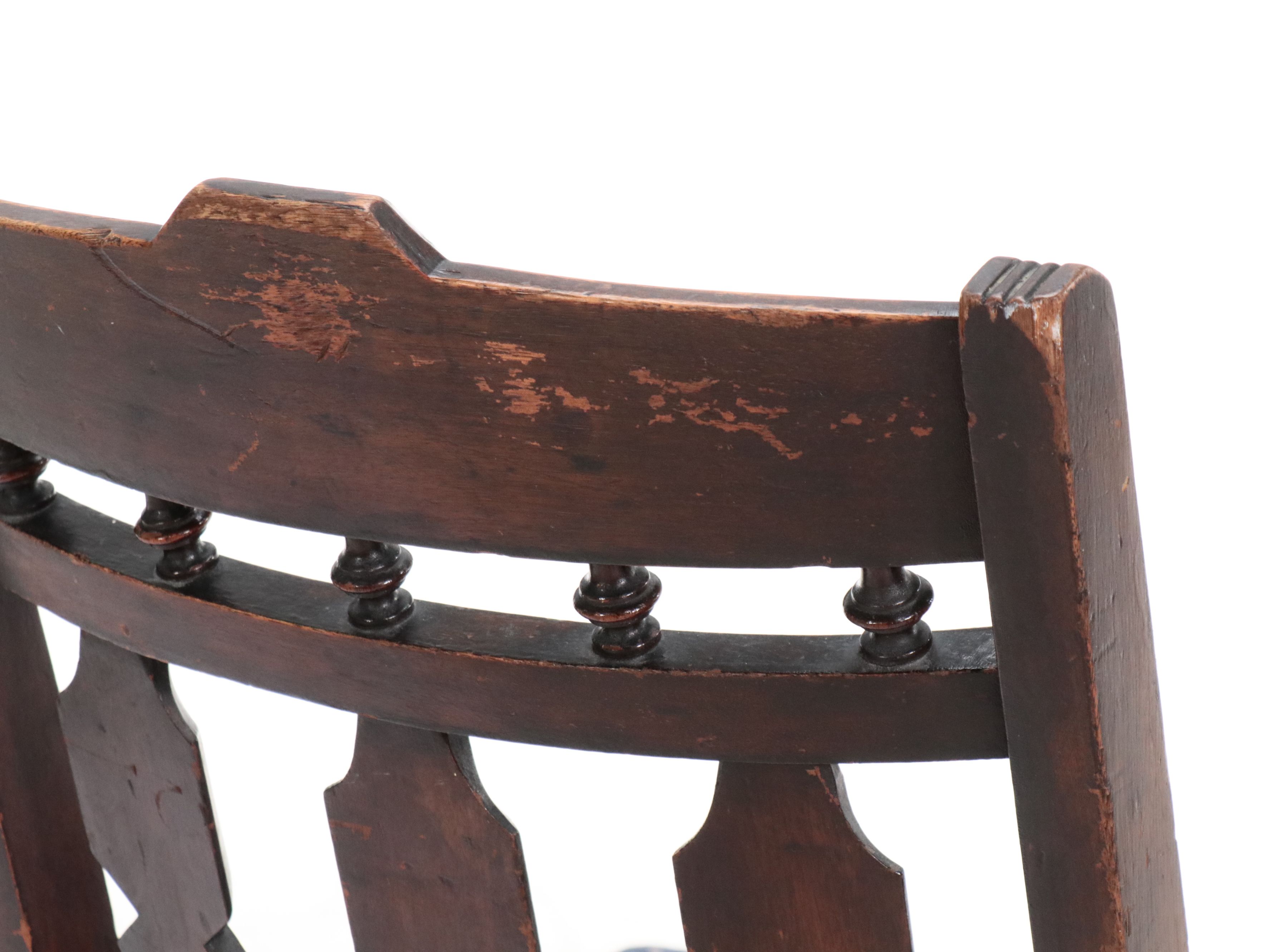 Eastlake Carved Walnut Side Chair with Two-Drawer Side Table