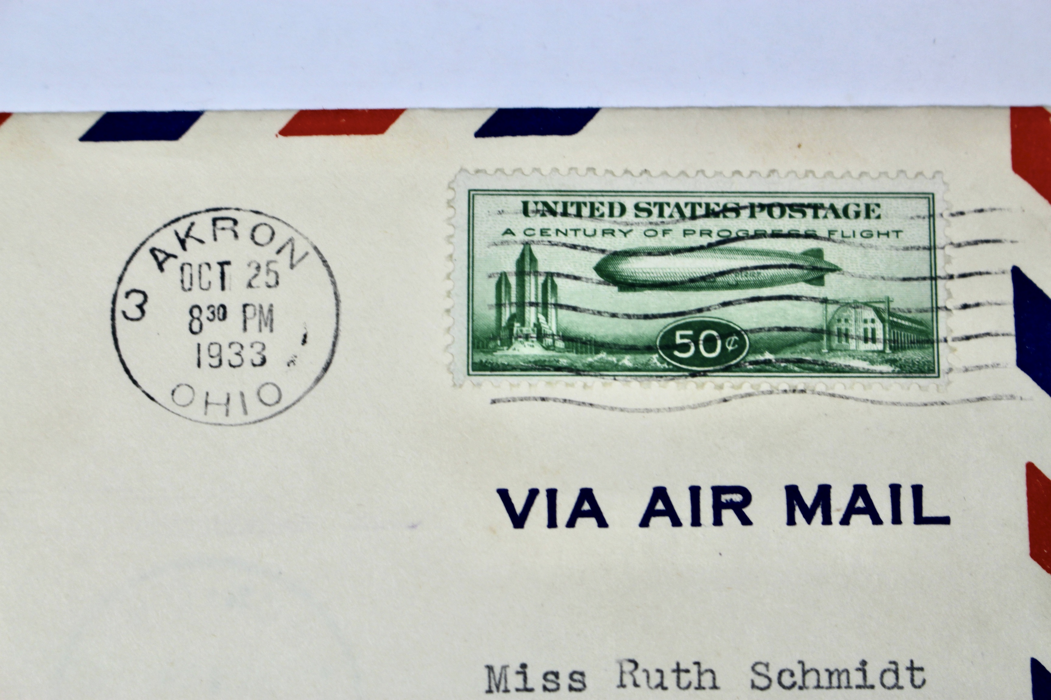 1933 Century of Progress Graf Zeppelin Postal Cover