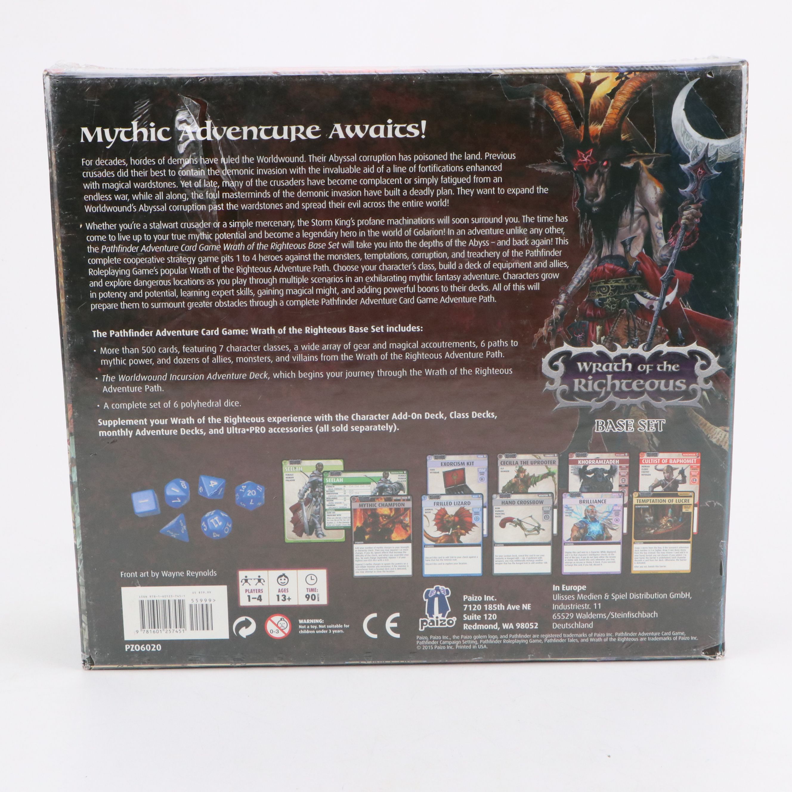 Piazo Pathfinder "Wrath of the Righteous" and "Mummy's Mask" Base Set Games