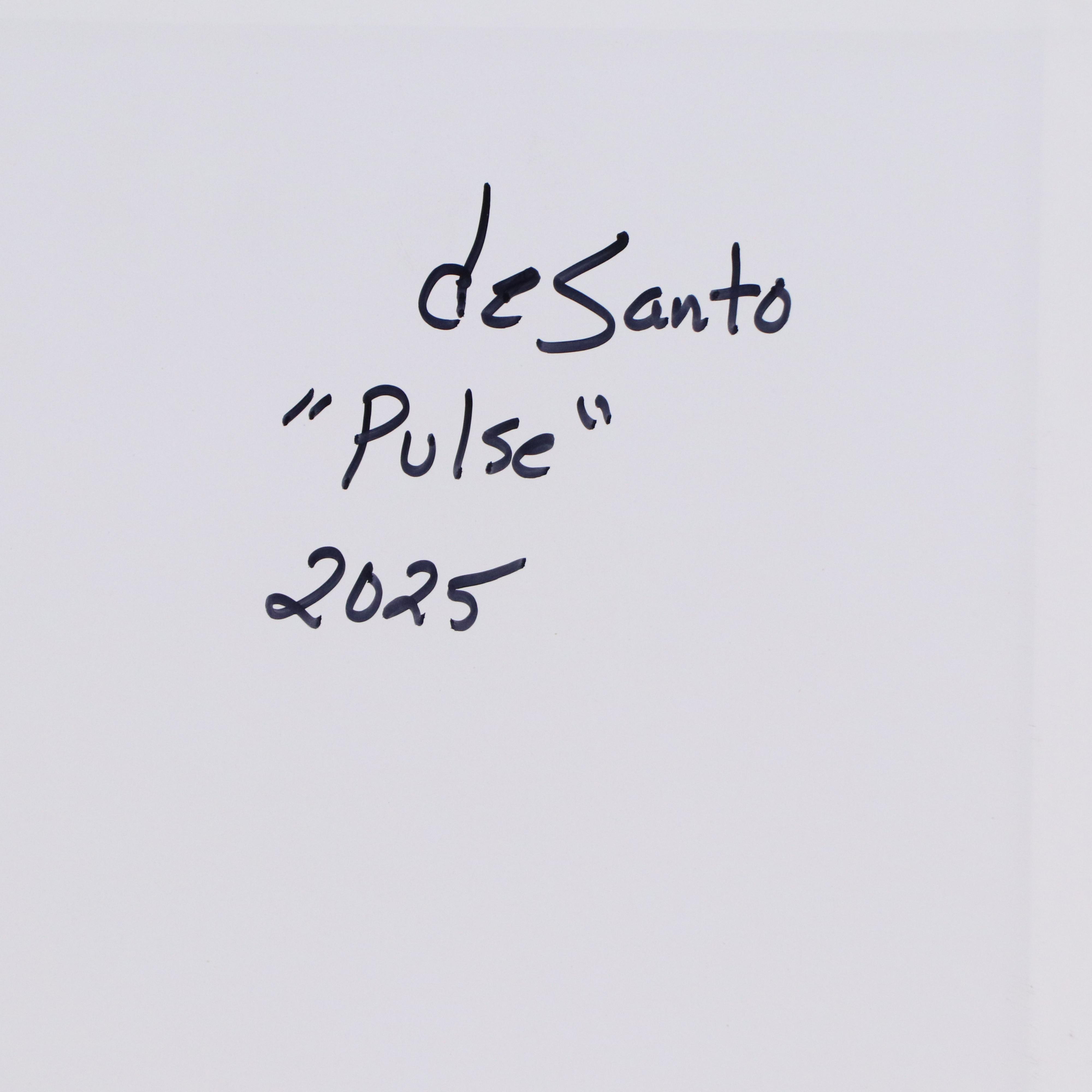 deSanto Stylized Nude Figure Acrylic Painting "Pulse," 2025