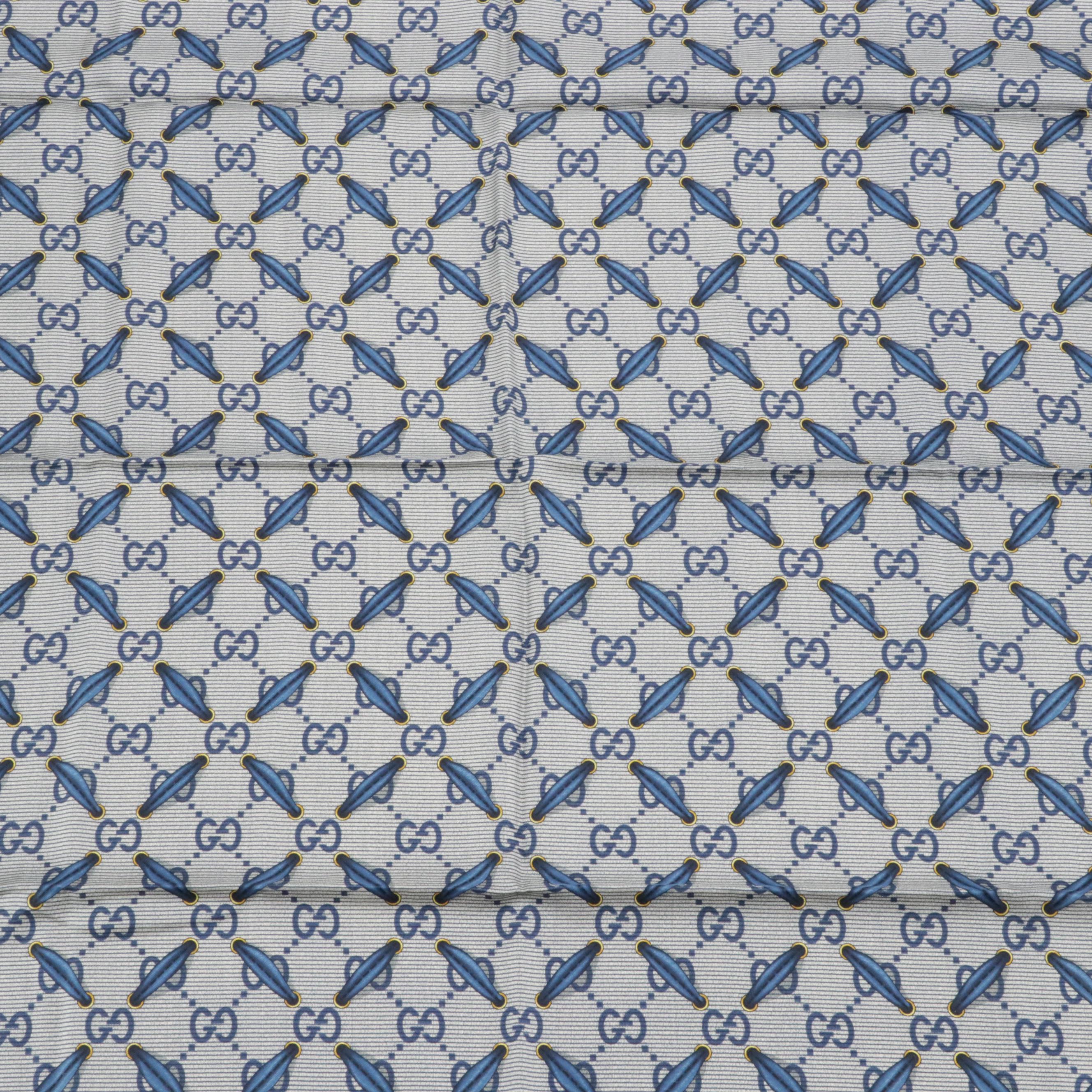 Gucci GG Silk Twill Scarf