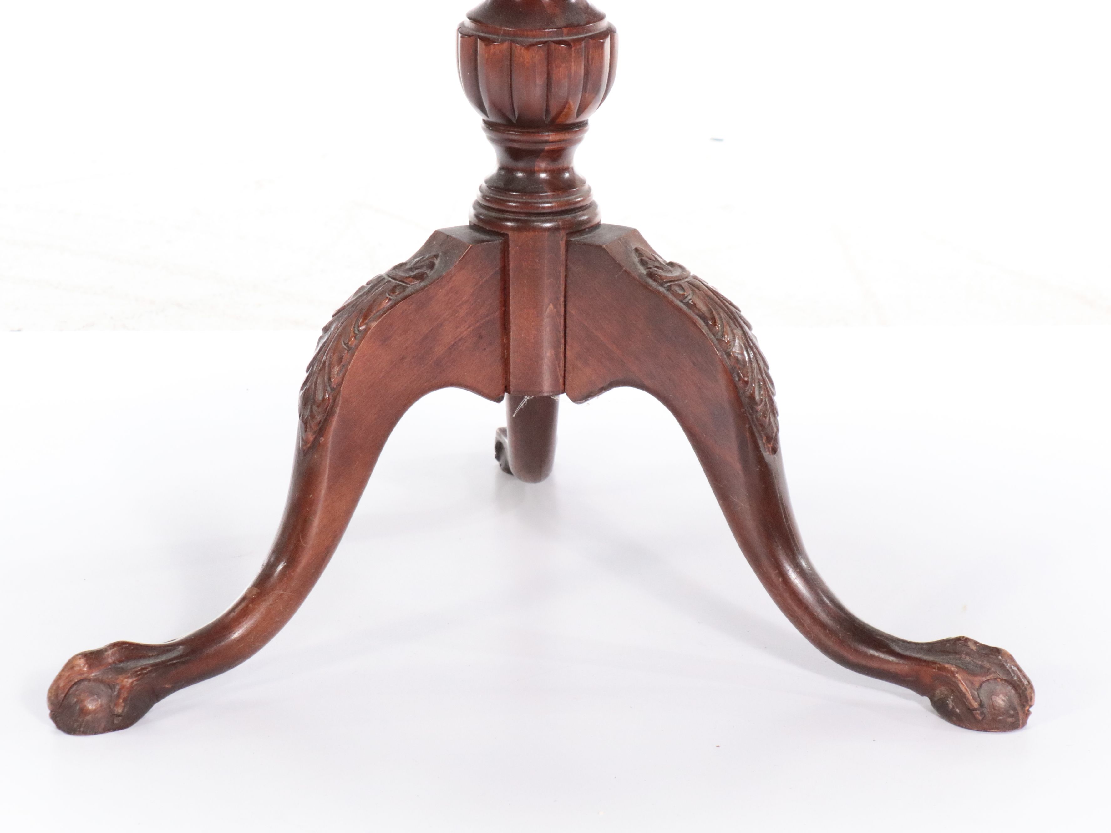 Georgian Style Mahogany Dumbwaiters with Cherry Candlestand, 1940s
