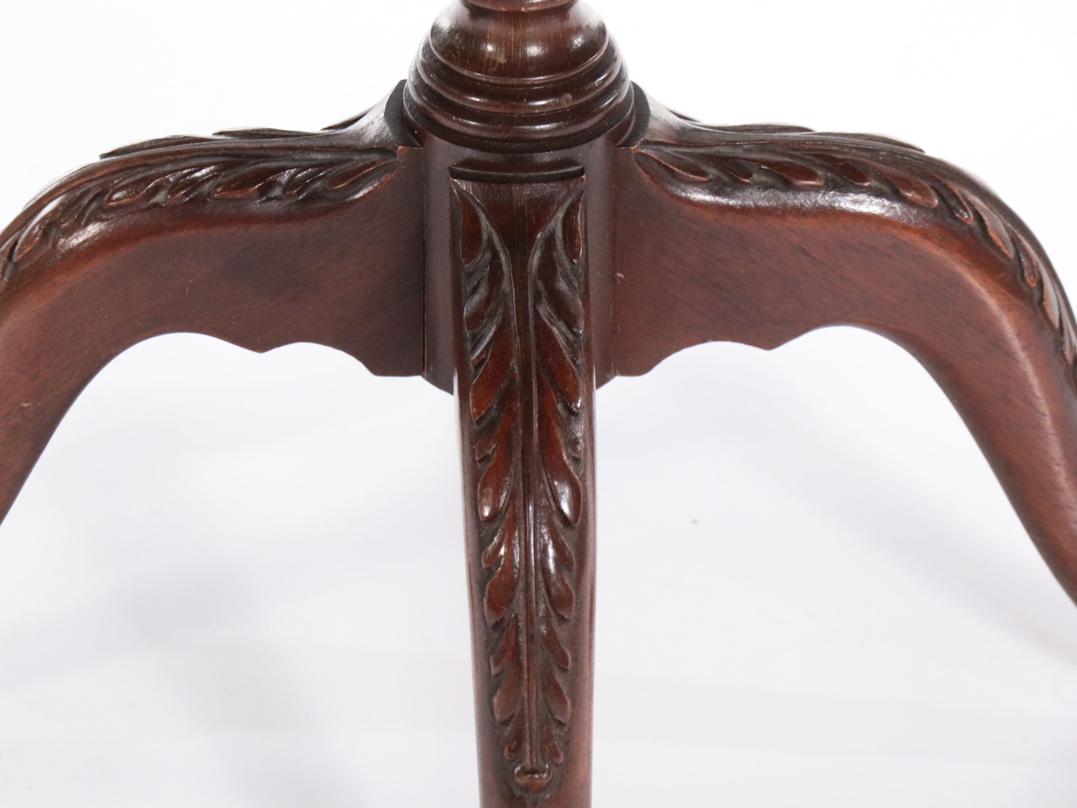 Georgian Style Mahogany Dumbwaiters with Cherry Candlestand, 1940s