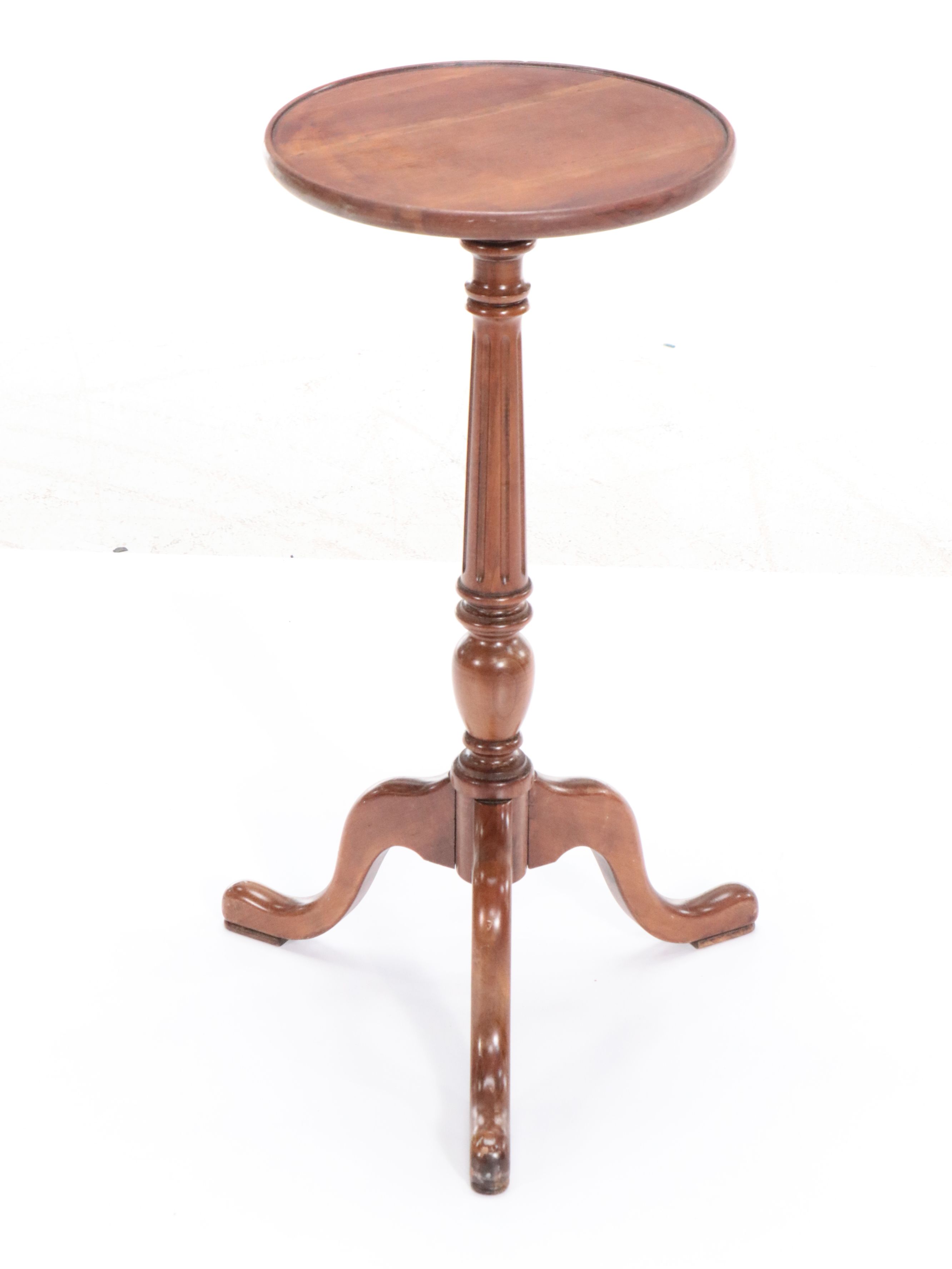 Georgian Style Mahogany Dumbwaiters with Cherry Candlestand, 1940s