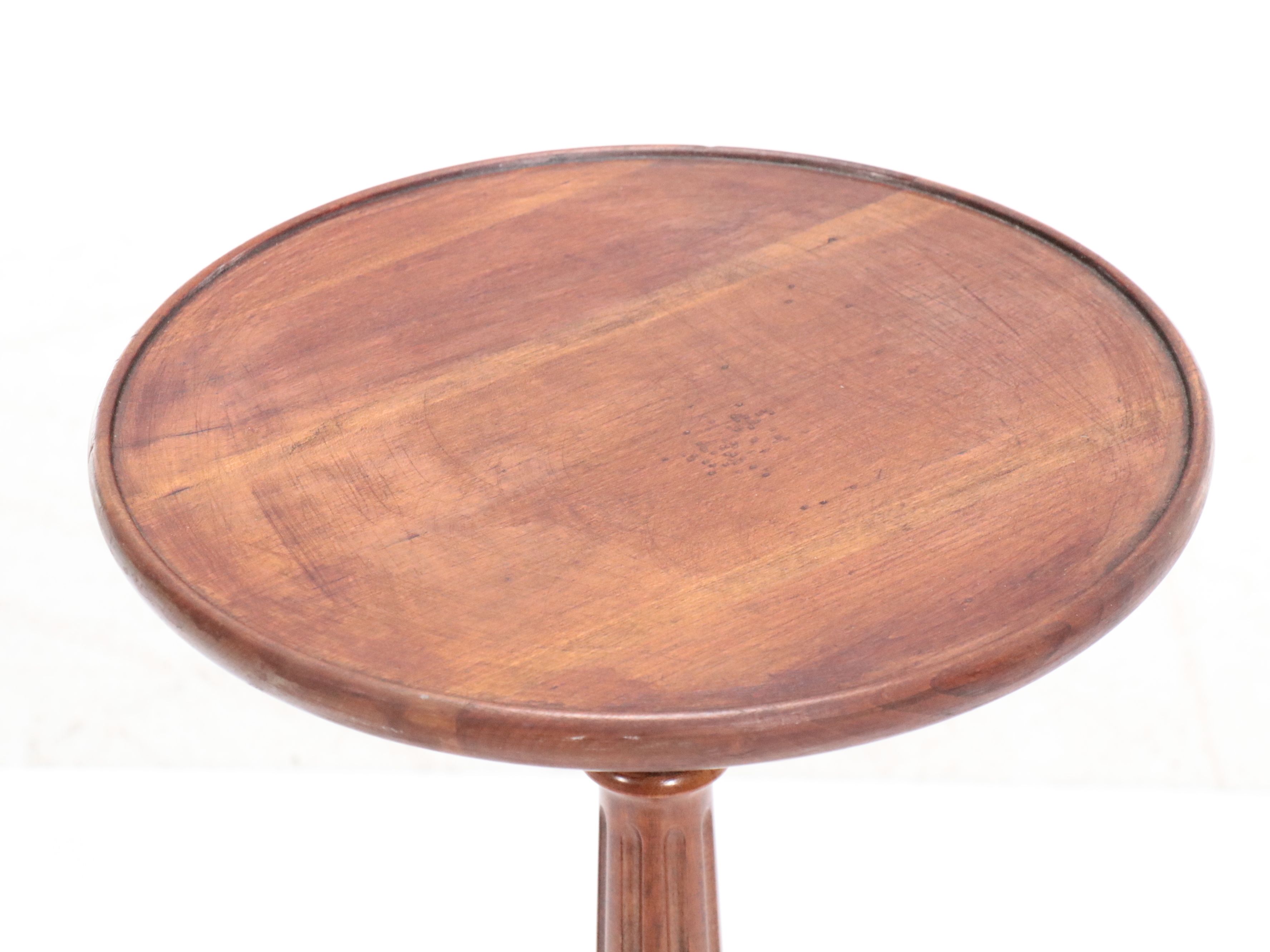 Georgian Style Mahogany Dumbwaiters with Cherry Candlestand, 1940s