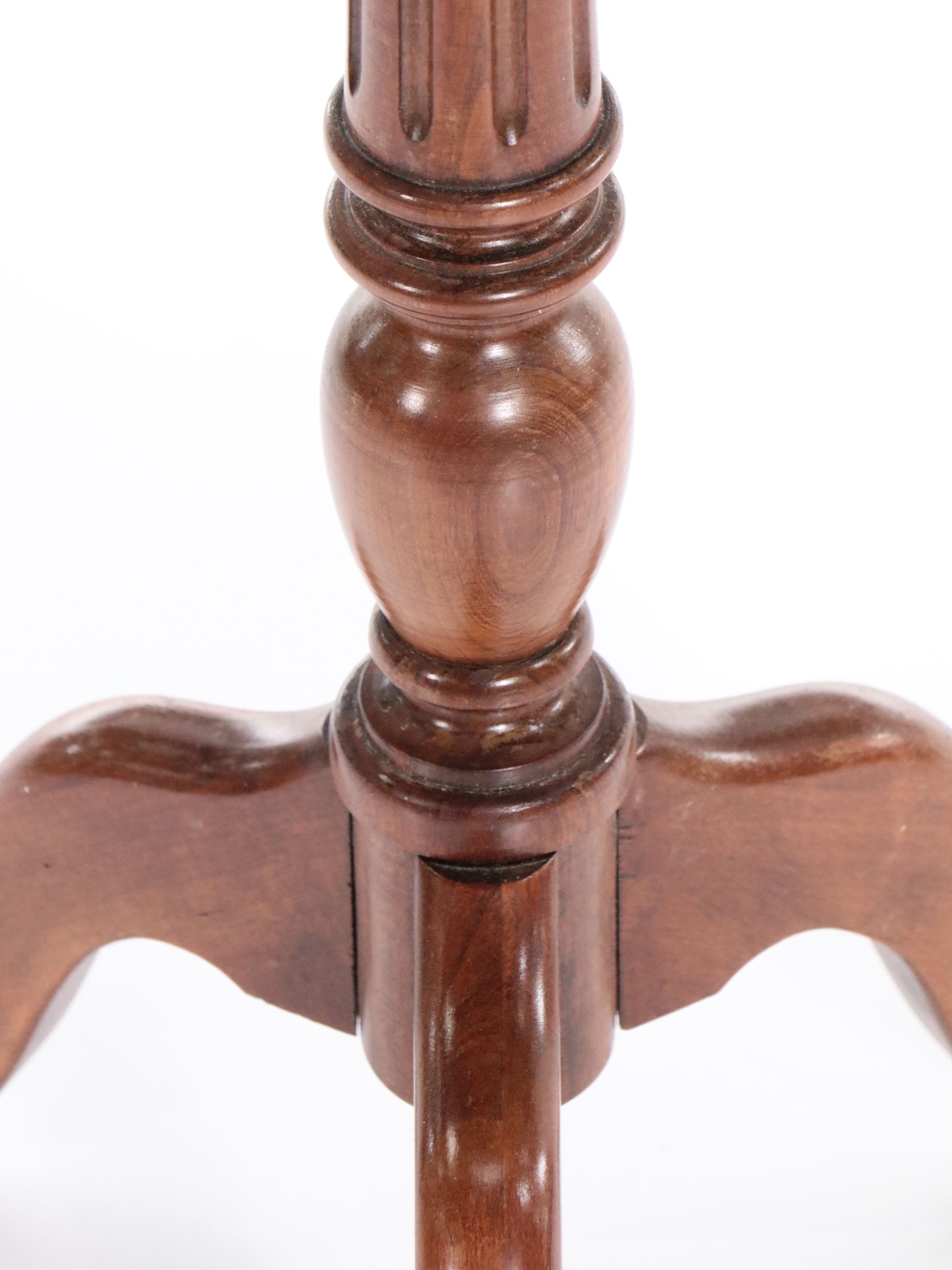 Georgian Style Mahogany Dumbwaiters with Cherry Candlestand, 1940s