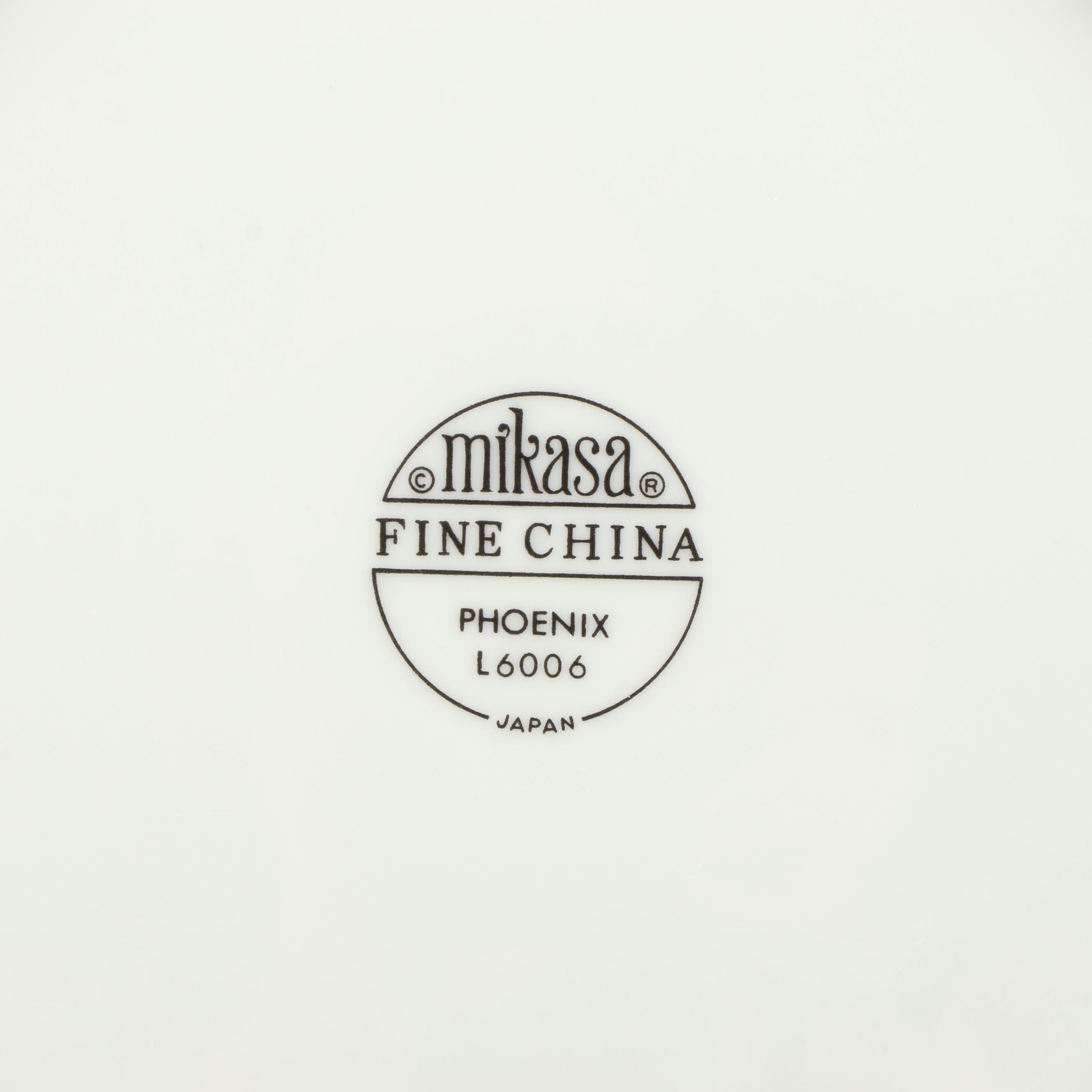 Mikasa "Phoenix" Porcelain Dinnerware, 1978-1981