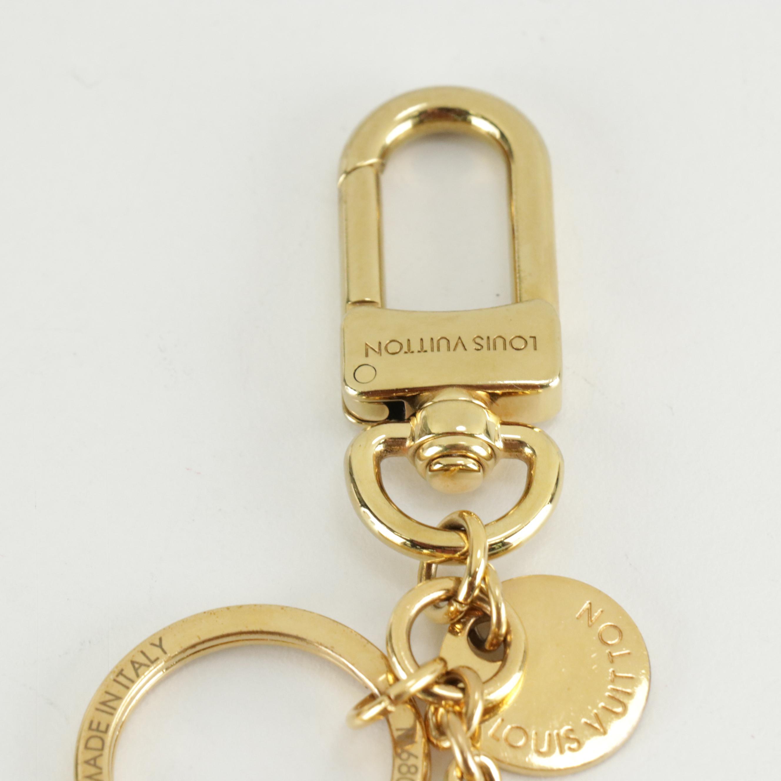 Louis Vuitton LV Circle Bag Charm and Key Ring with Box